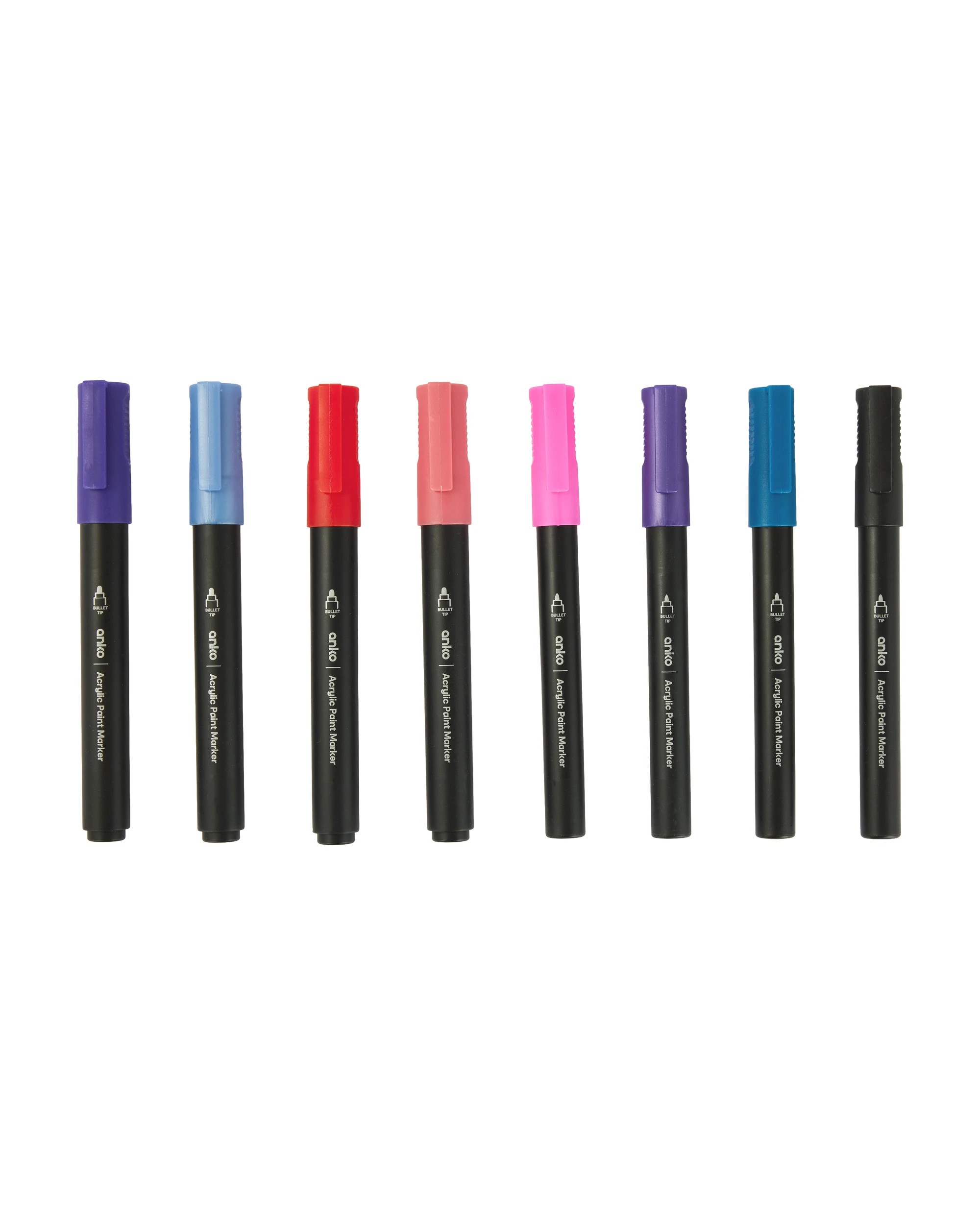 2 8 Pack Acrylic Paint Markers - Purple, 2 of 7