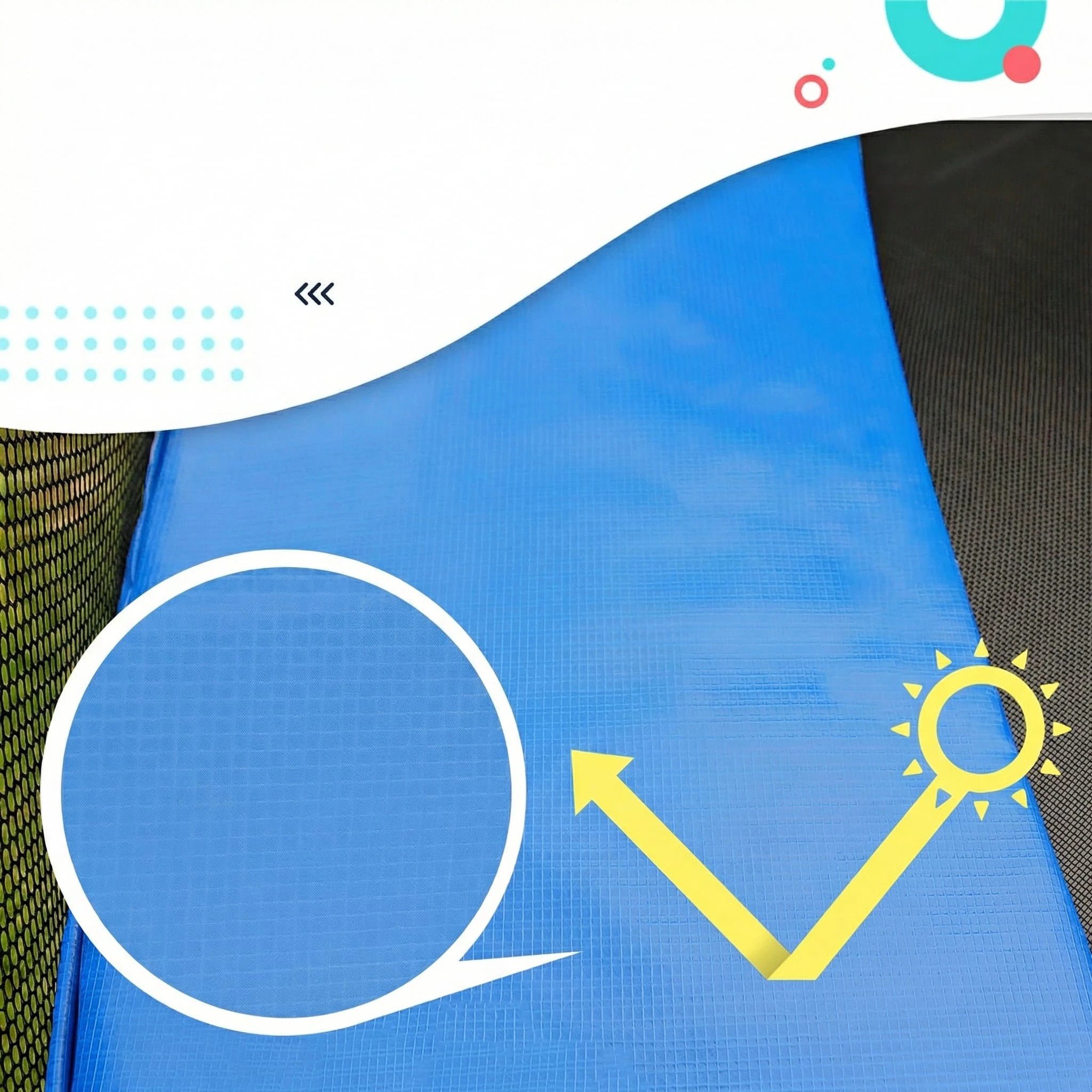 4 Kahuna Blizzard 10 ft Trampoline with Net - Blue, 4 of 8