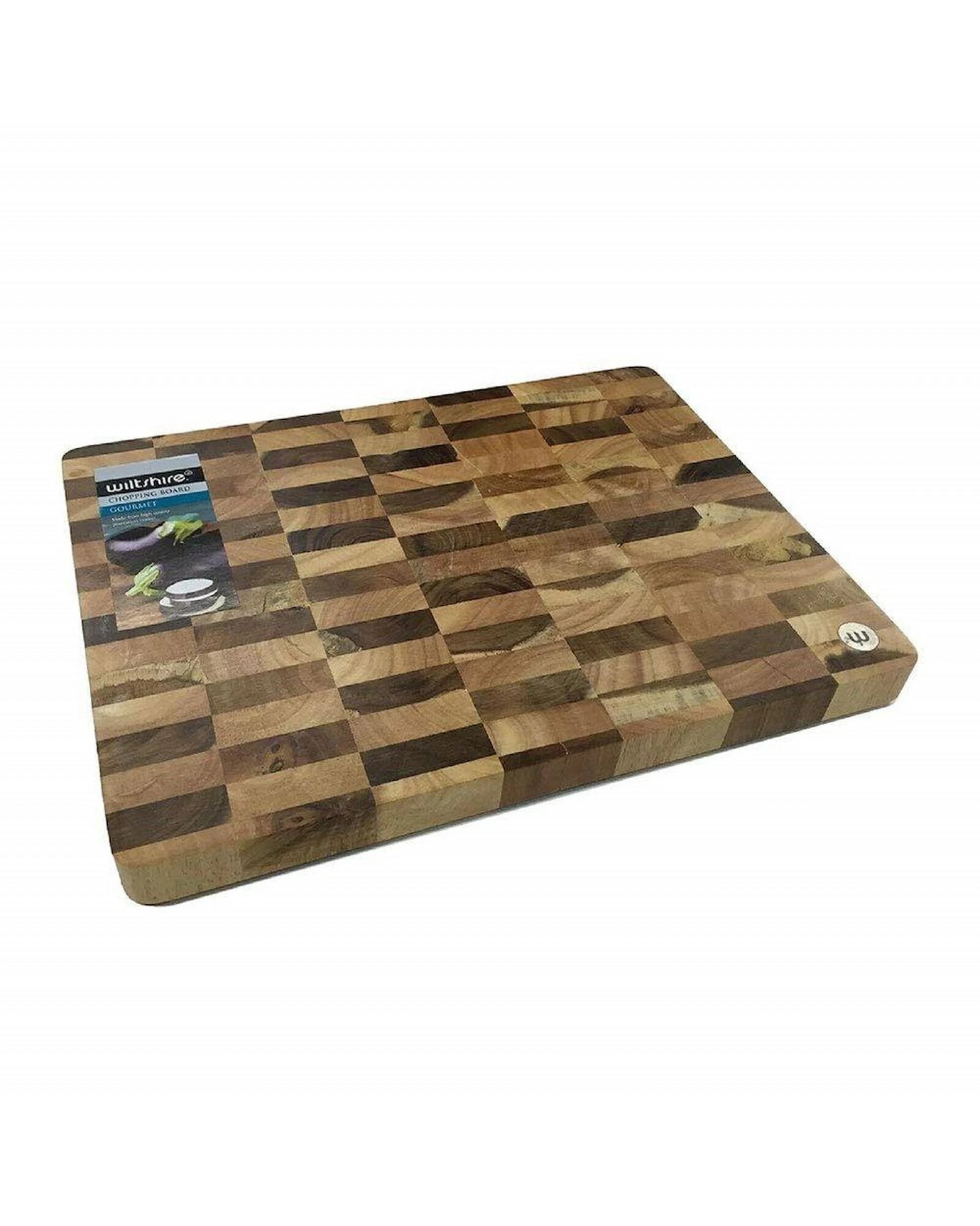 1 Wiltshire Chequered End Grain Chopping Board  400 x 300 x 30mm, 1 of 2