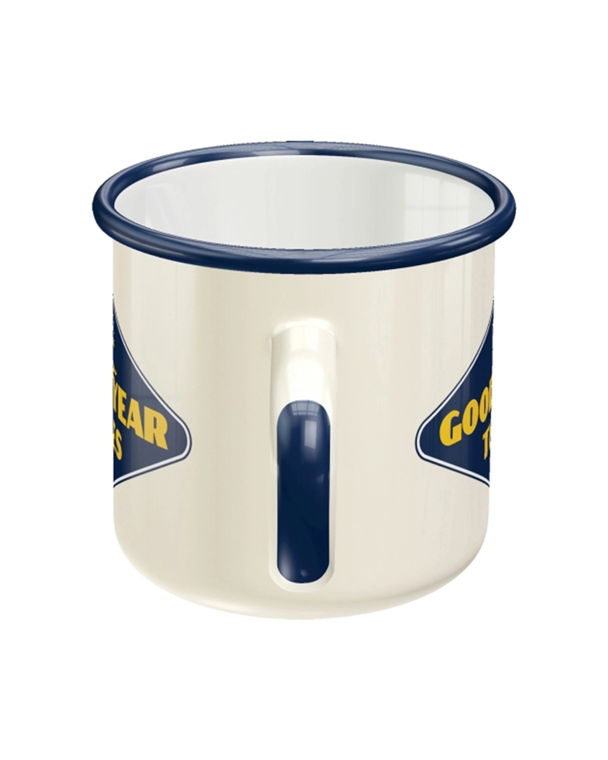 3 Nostalgic-Art Enamel Mug 360ml Mug -  Goodyear Tires Logo - White, 3 of 4