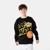 BLACK LAKERS FLEECE CREW