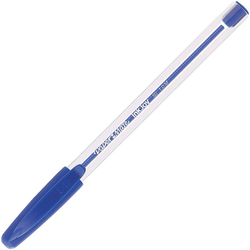 4 Paper Mate InkJoy 50 Ballpoint Pens Blue 12 Pack, 4 of 4