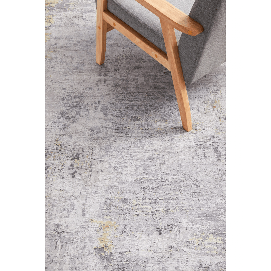 6 RUG CULTURE Illusions 156 Gold Area Rug 190 x 280 cm - Soft Grey with Gold Accents
 - grey, 6 of 7
