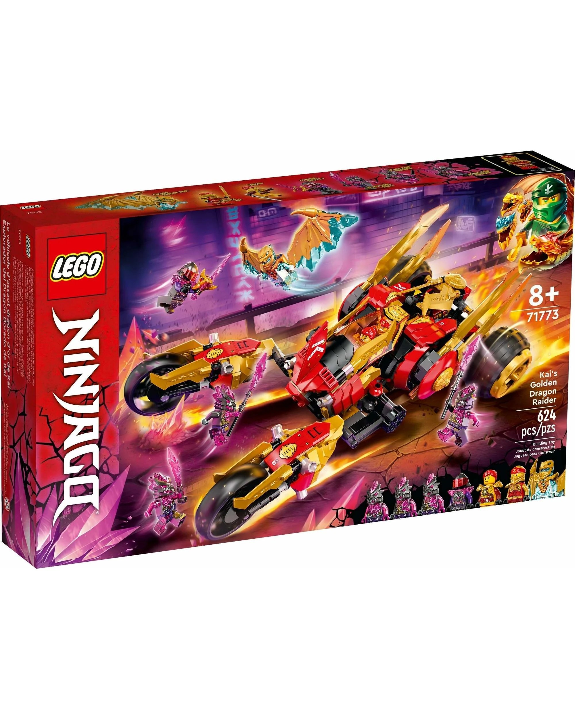 1 LEGO NINJAGO Kai Golden Dragon Raider SET 71773, 1 of 5