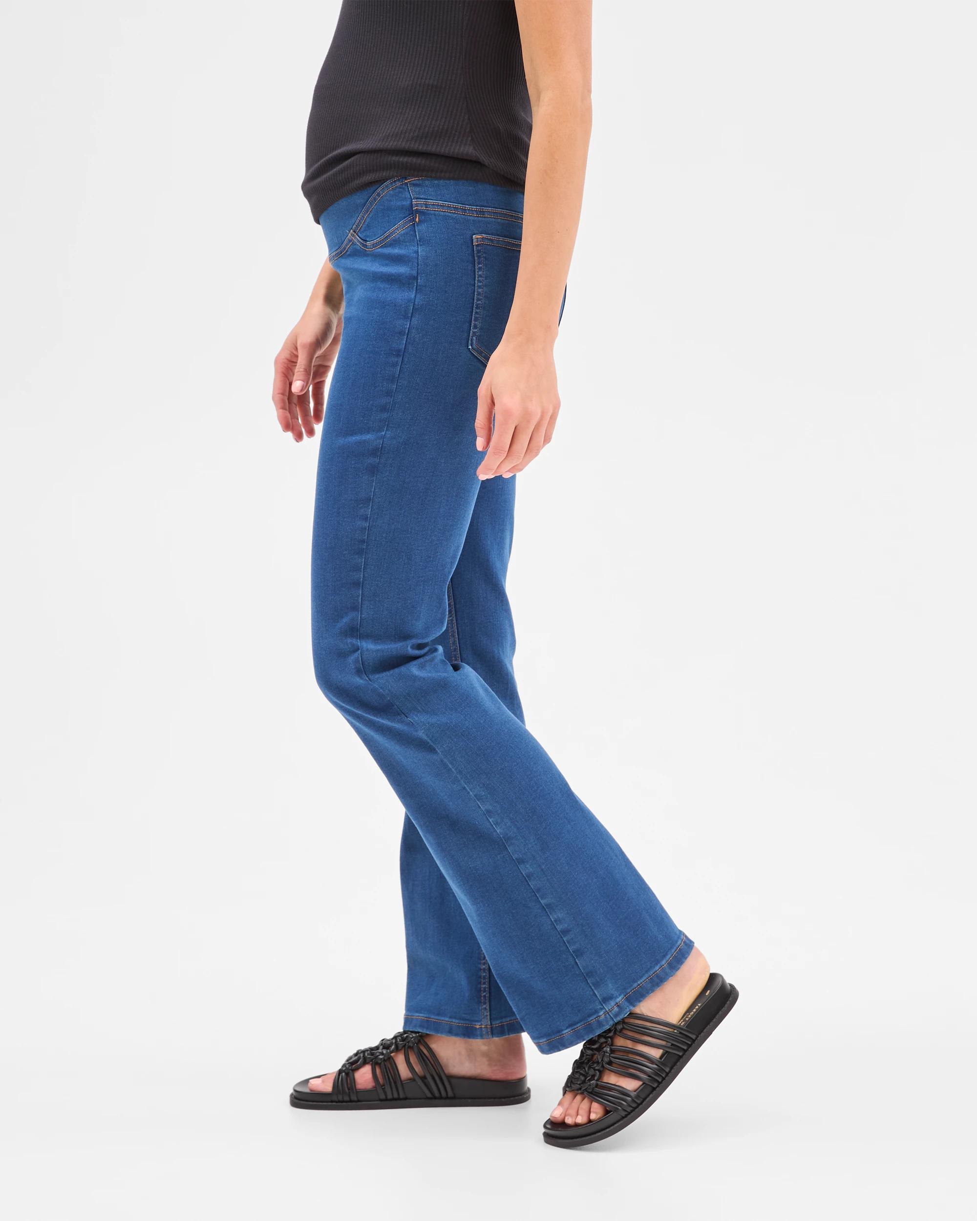 3 Target Maternity Over The Belly Flare Jeggings - Lyndsey INDIGO, 3 of 5