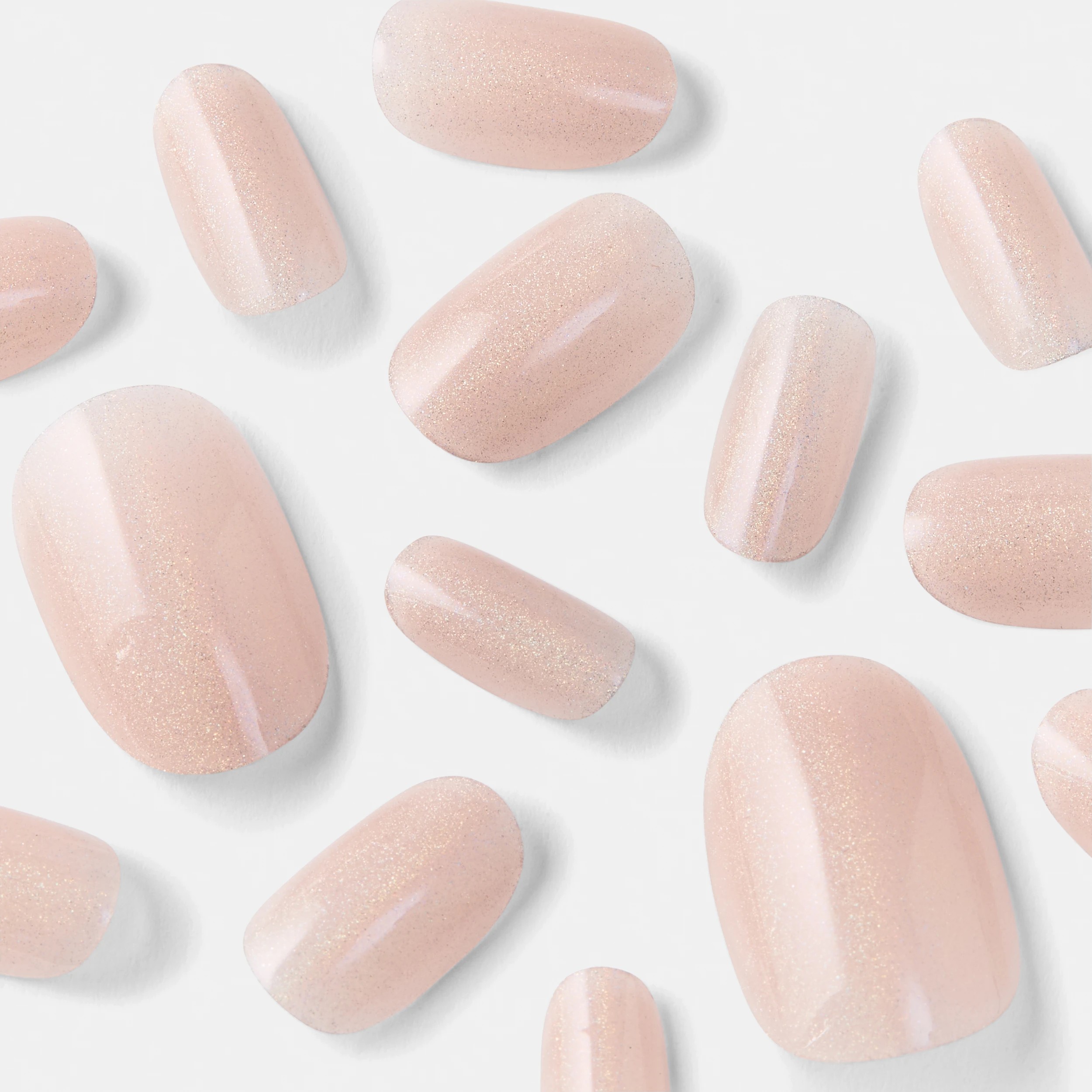 4 OXX Cosmetics 24 Pack Artificial Nails with Adhesive - Oval Shape, Pearl Glaze, 4 of 5