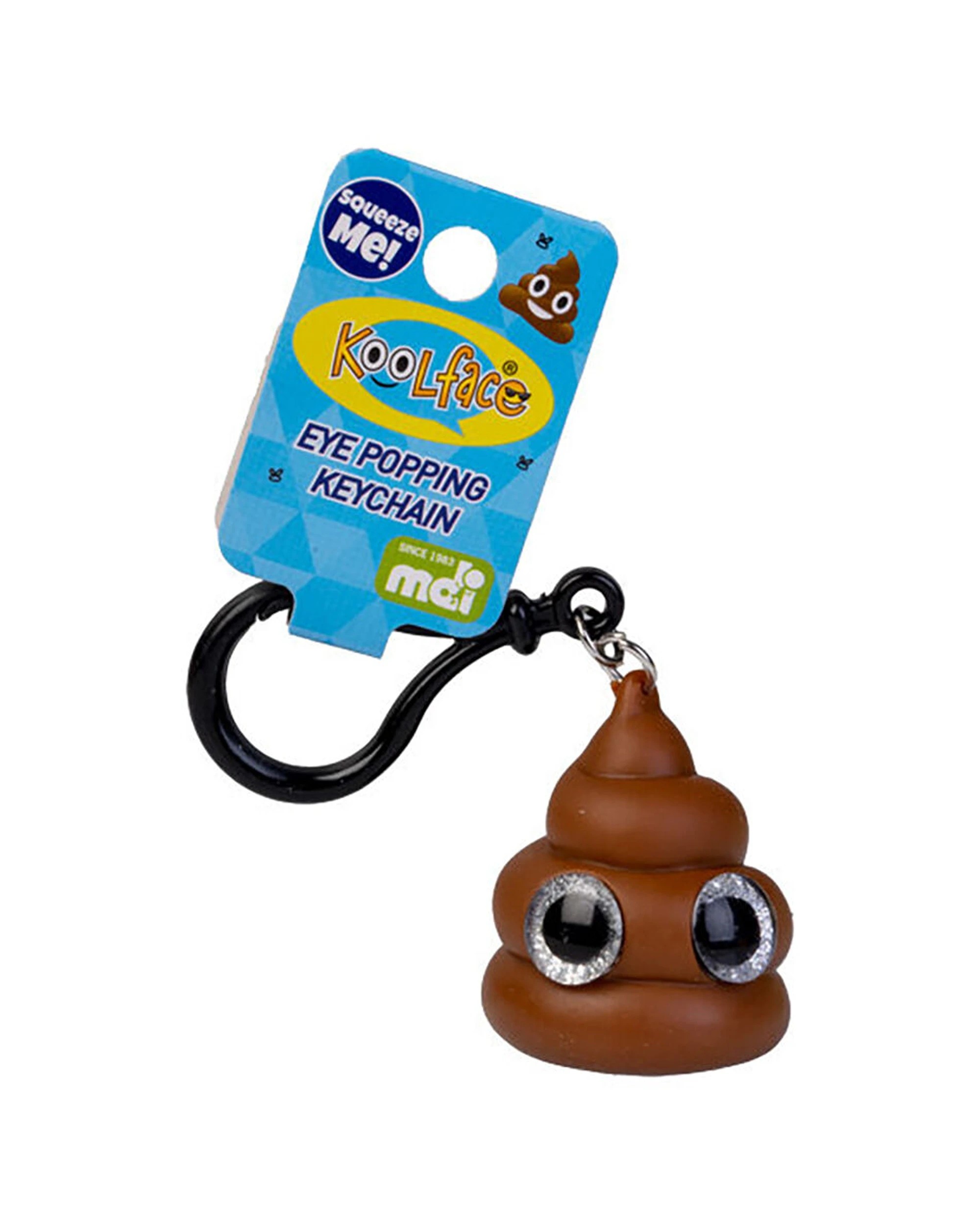 2 Koolface Eye Popping Keychain Poo Squeeze Fidget Toy 3.5x4.2cm - Brown, 2 of 3