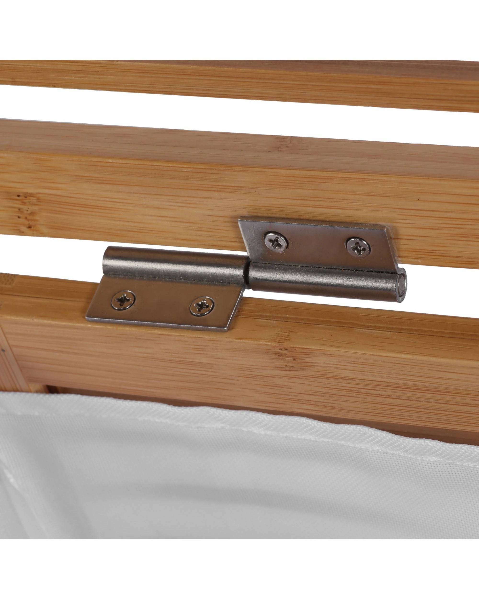 6 Sherwood Home Foldable Bamboo Laundry with Lid Large 38.8x38.8x58cm - Natural, 6 of 8