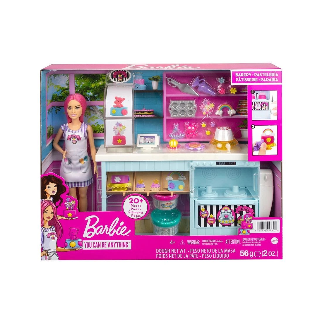 1 Barbie Bakery Playset - Pink, 1 of 8