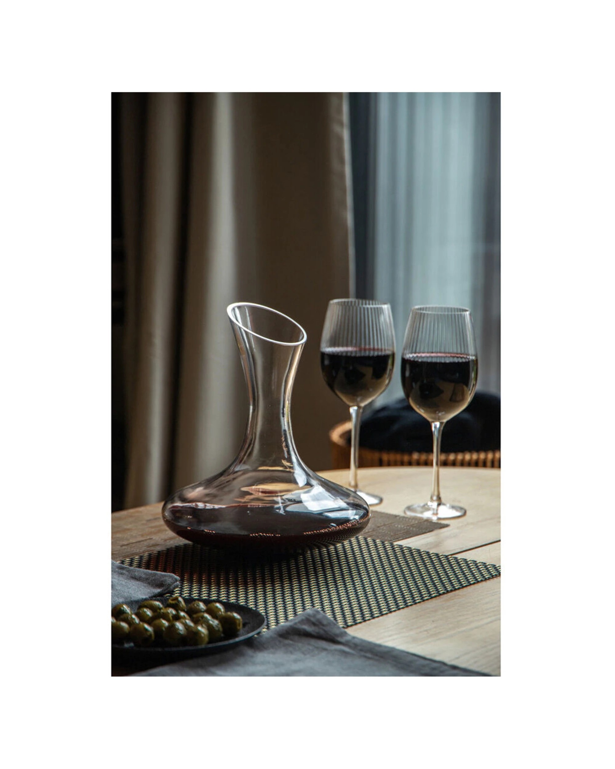 7 BarCraft Deluxe Glass Wine Decanter 1.5L Handmade Design - Clear, 7 of 8