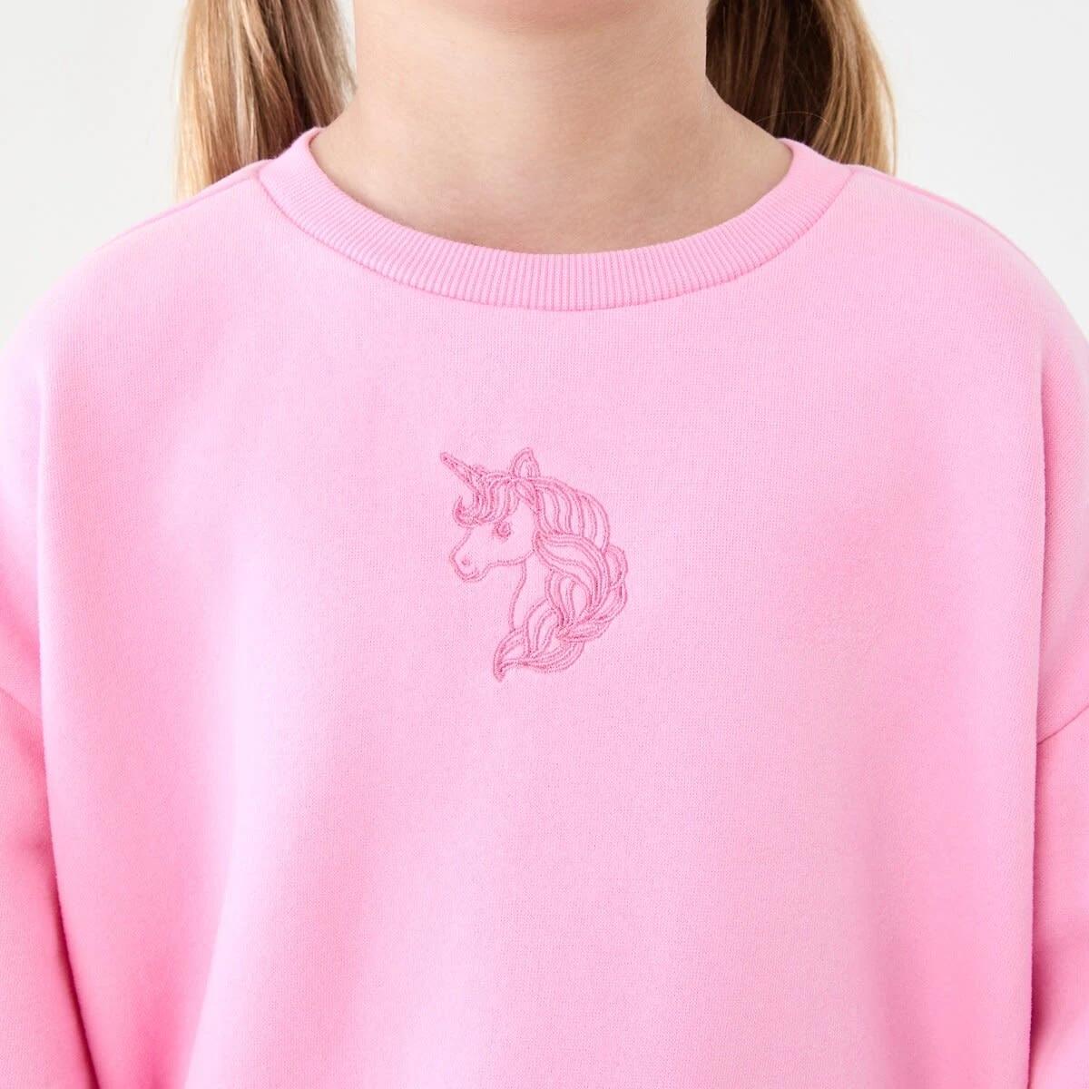 4 Oversized Crew Neck Sweatshirt Unicorn, 4 of 8