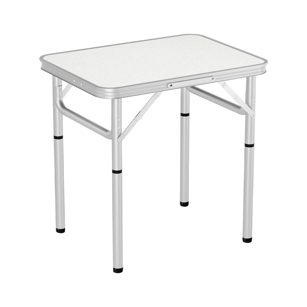 1 Weisshorn Folding Camping Table 60CM Adjustable Portable Outdoor Picnic Desk - Multi, 1 of 8