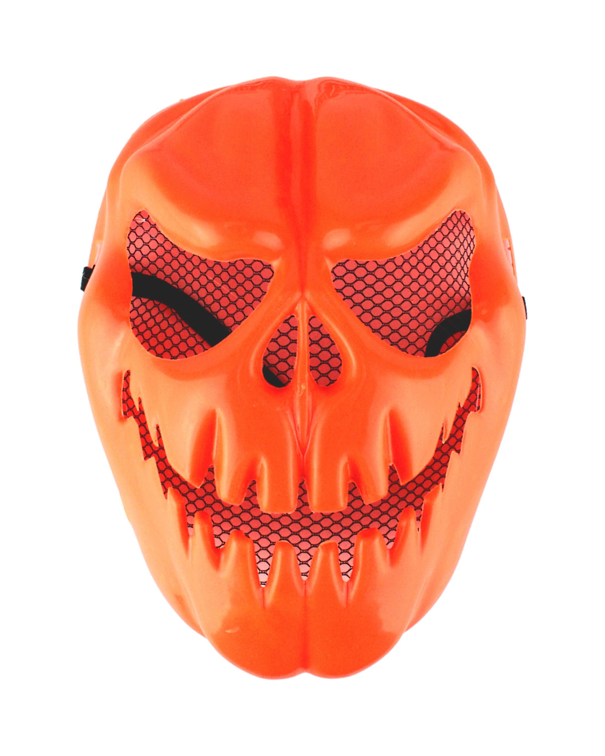 1 JD Party Adult Pumpkin Skeleton Mask - One Size - Orange, 1 of 3