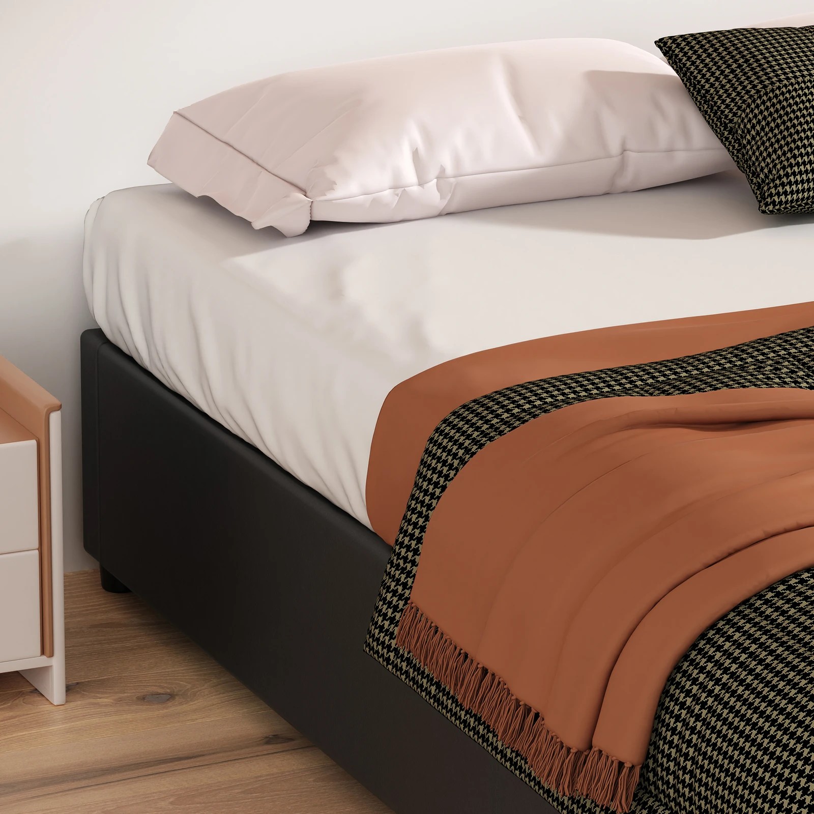 6 Alfordson Bed Frame King Size Gas Lift Storage Mattress Base Barlow - Black, 6 of 10