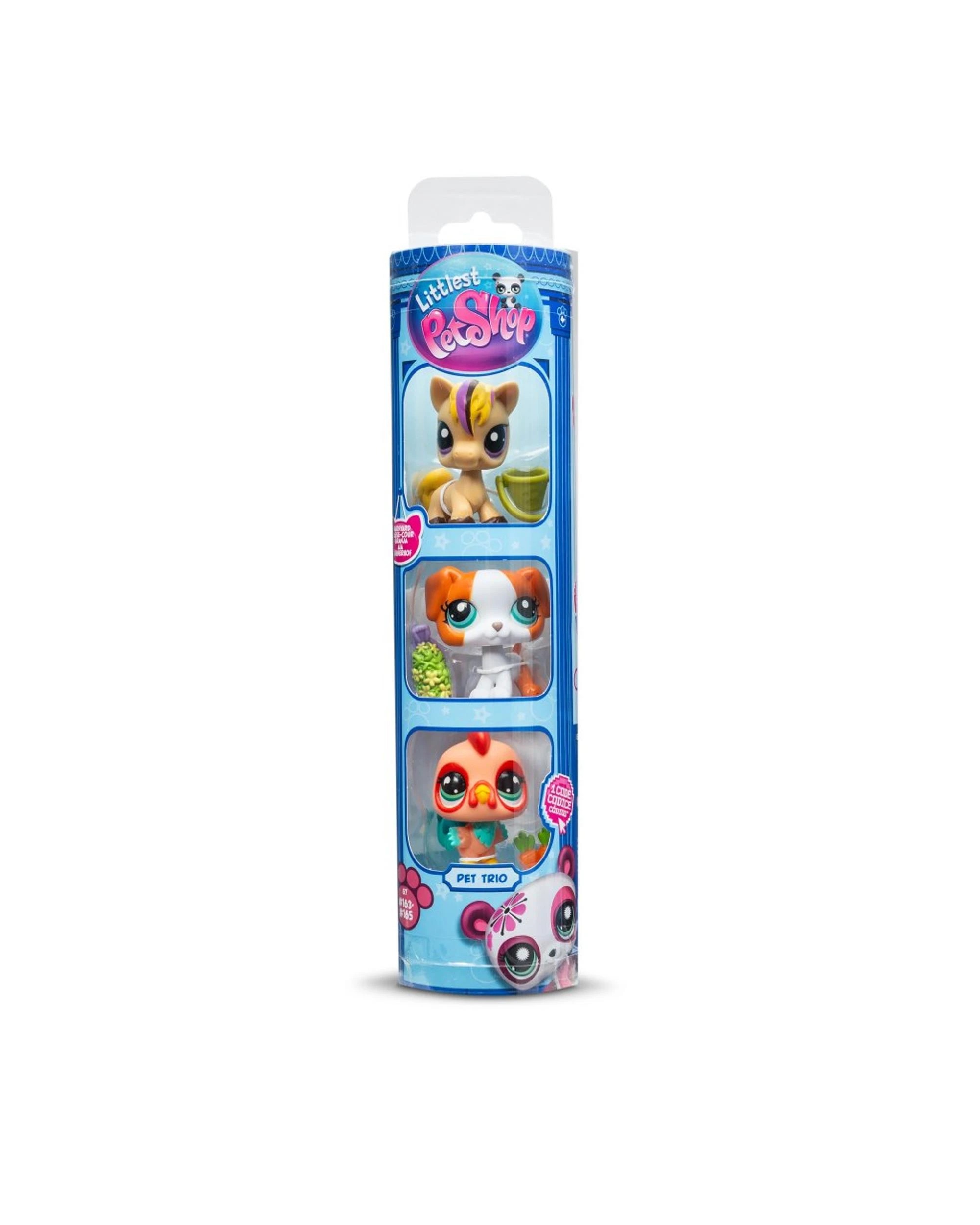 1 Littlest Pet Shop Trio In Tube Series 3 Barnyard Pets 3 Pack Figures, 1 of 5
