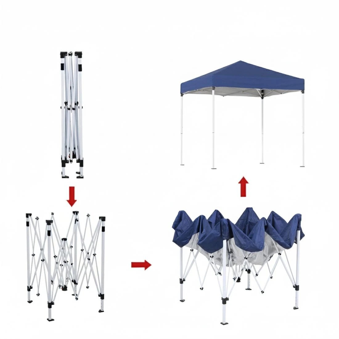 5 Instahut Gazebo 2x2m Outdoor Patio Garden Marquee Shade - Blue, 5 of 6