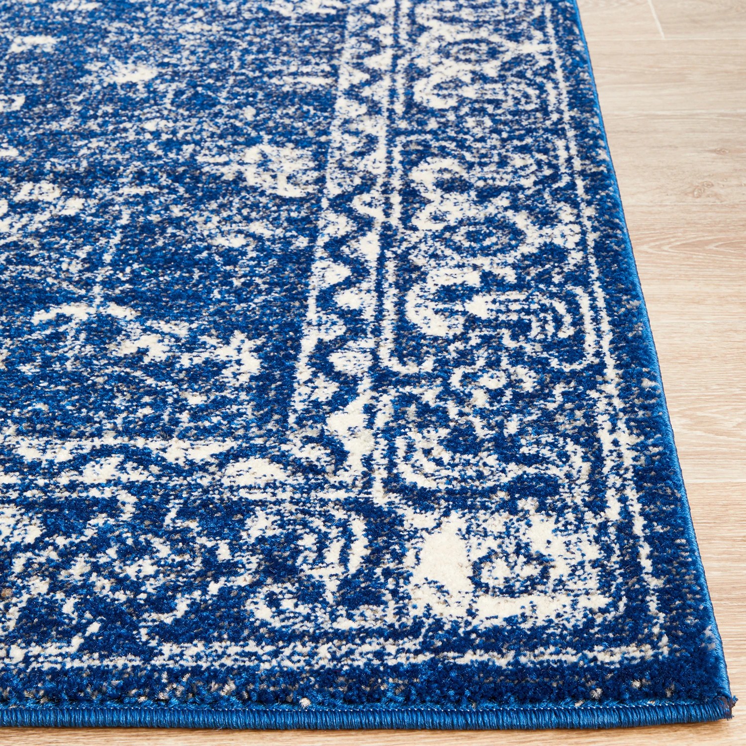 6 Common Ground Rugs Encore 252 290x200cm - Large Pet Friendly Floor Rug - Blue, 6 of 7
