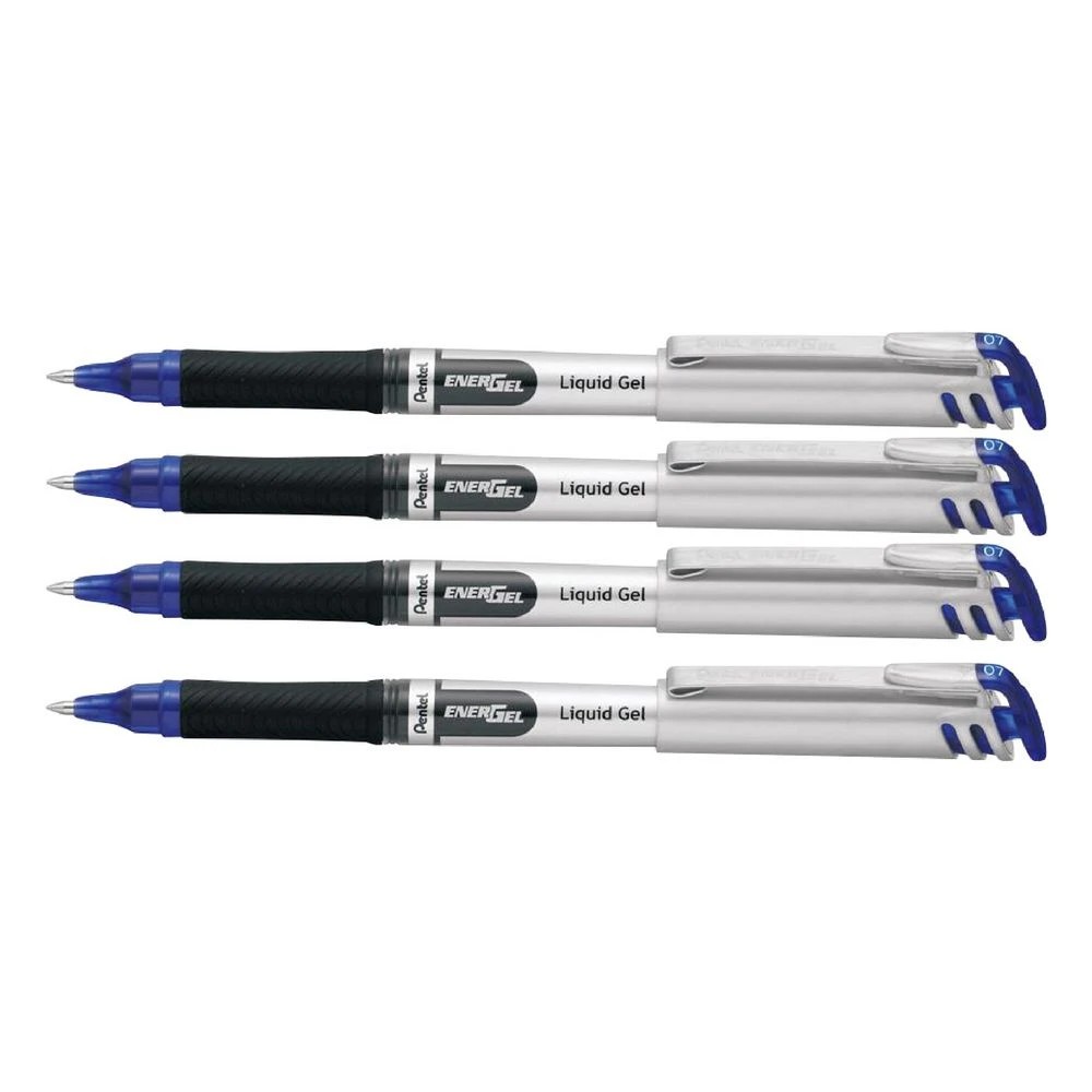 2 Pentel Energel BL17 Gel Pens 0.7mm Blue 4 Pack, 2 of 2