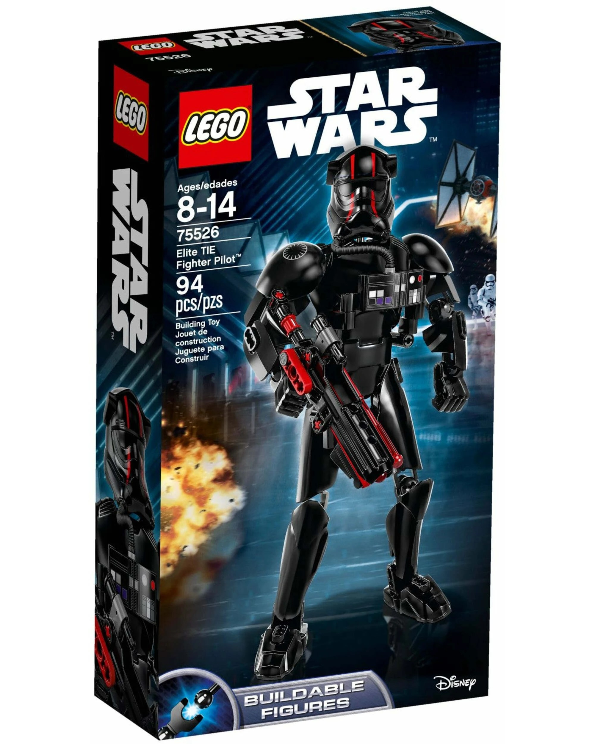 1 LEGO 75526 Elite TIE Fighter Pilot - Star Wars Buildable Figure, 1 of 3