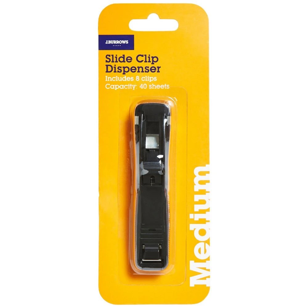 1 J.Burrows Slide Clip Dispenser Medium Black, 1 of 2