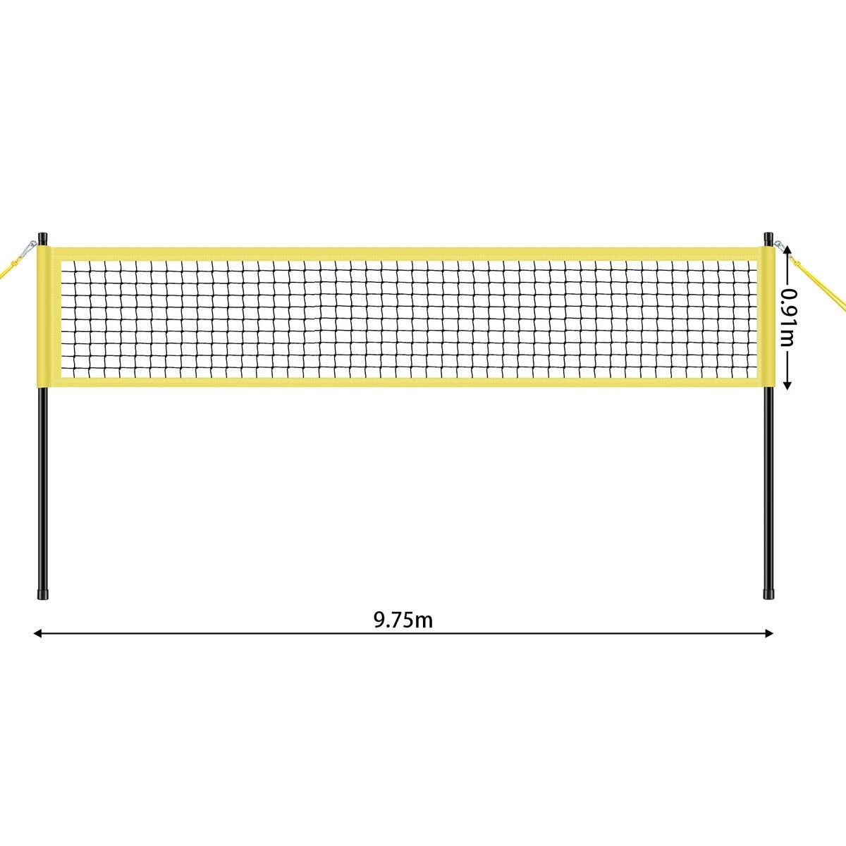 3 AUSWAY Portable Volleyball Net Set Outdoor Sports Training Equipment Backyard, 3 of 7