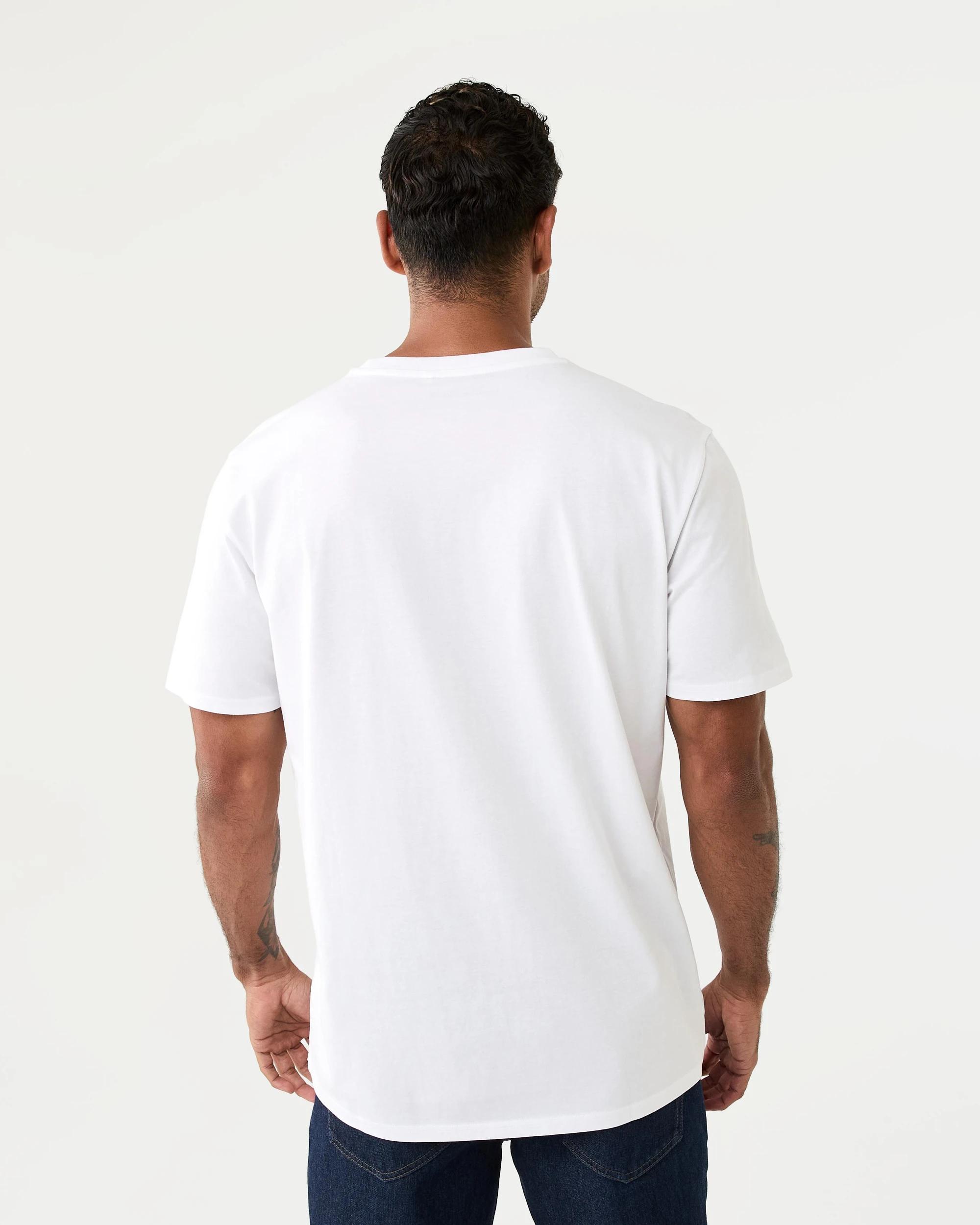 3 Cotton Crew Neck T-shirt White, 3 of 8