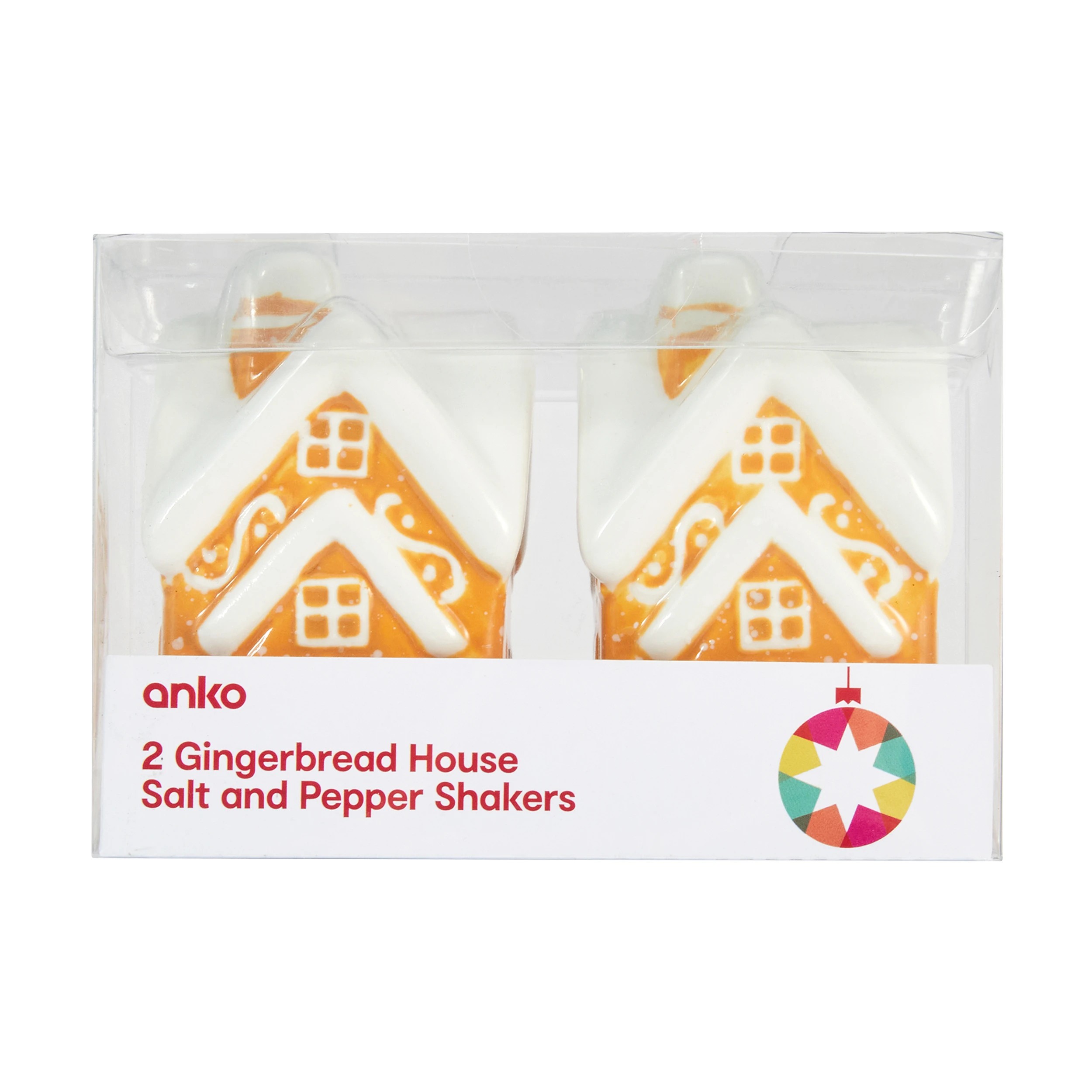 4 Gingerbread House Salt and Pepper Shakers, 4 of 4