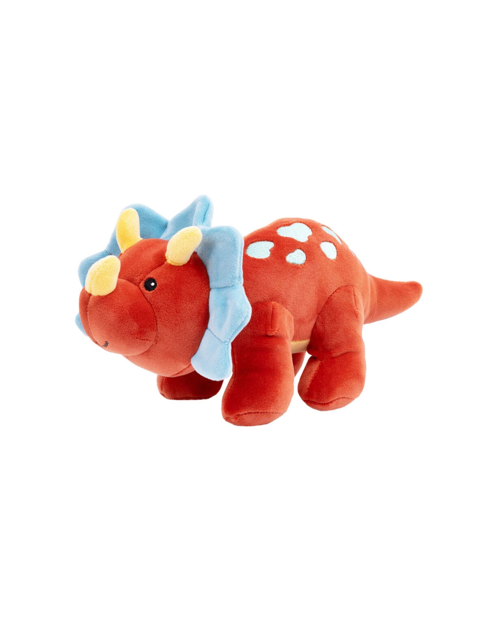 2 Mary Meyer 2pc Smootheez Triceratops Soft Plush Kids Toy 25cm - Red, 2 of 5