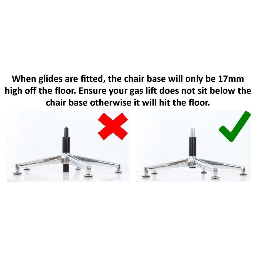 3 Office Chair Glides 5 Pack, 3 of 4