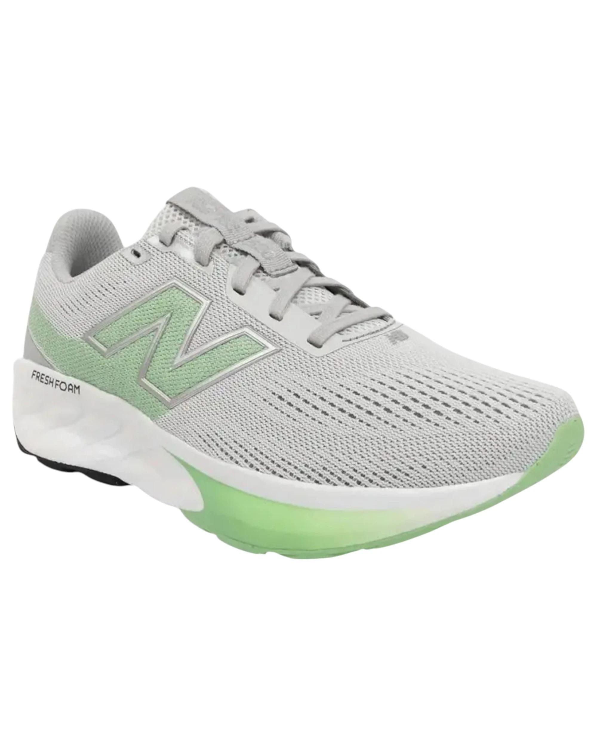 3 New Balance Womens Fresh Foam 520 v9 Grey/ Green Athletic Running Shoes GREY/GREEN, 3 of 6