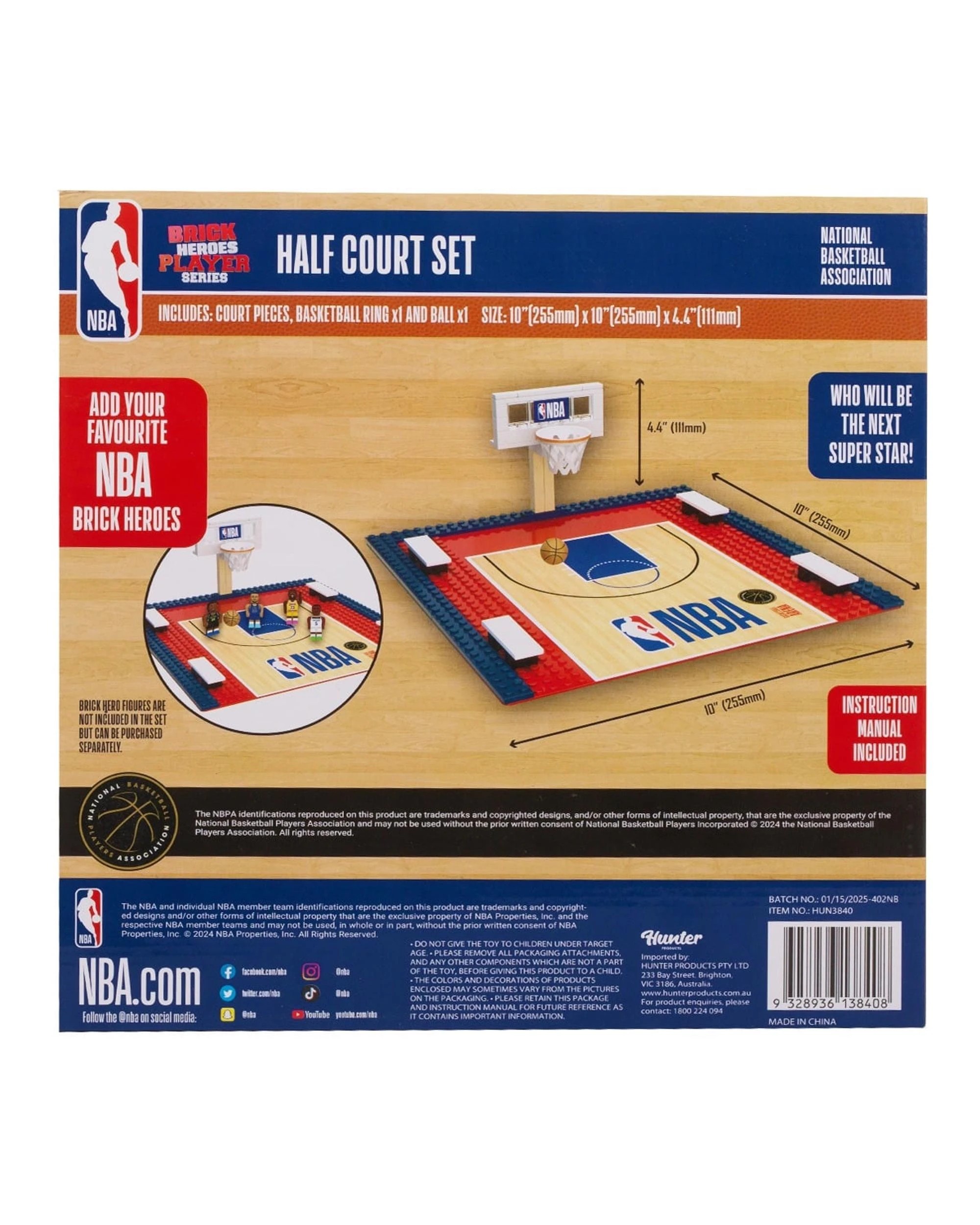 3 NBA Brick Heroes Half Court Set, 3 of 3
