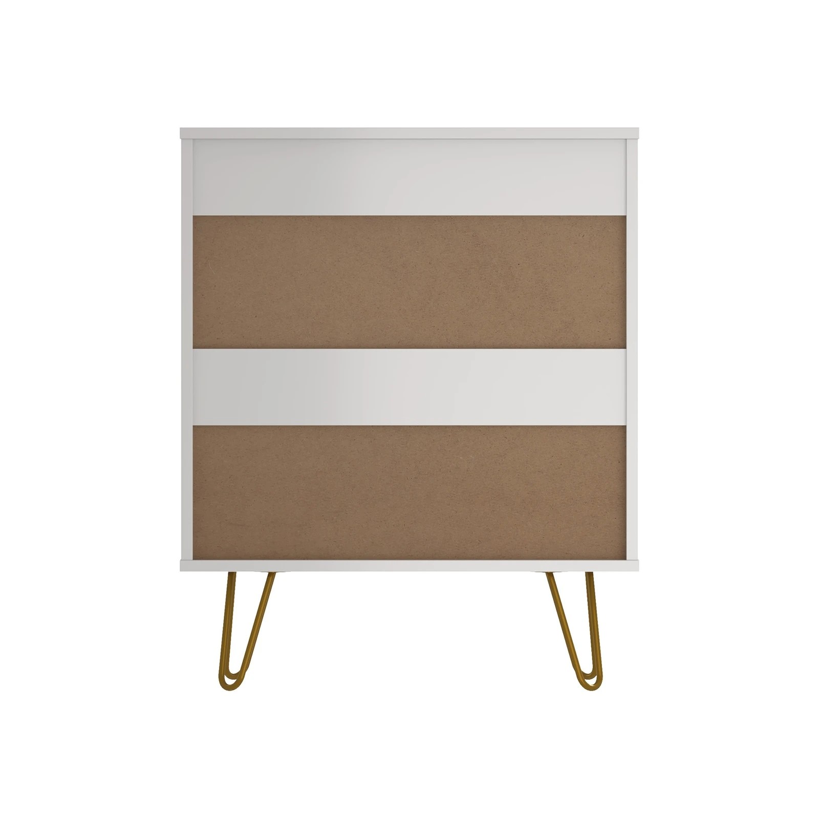 9 Oikiture 3 Chest of Drawers Gold Handles Dresser Lowboy Storage Cabinet - White, 9 of 9