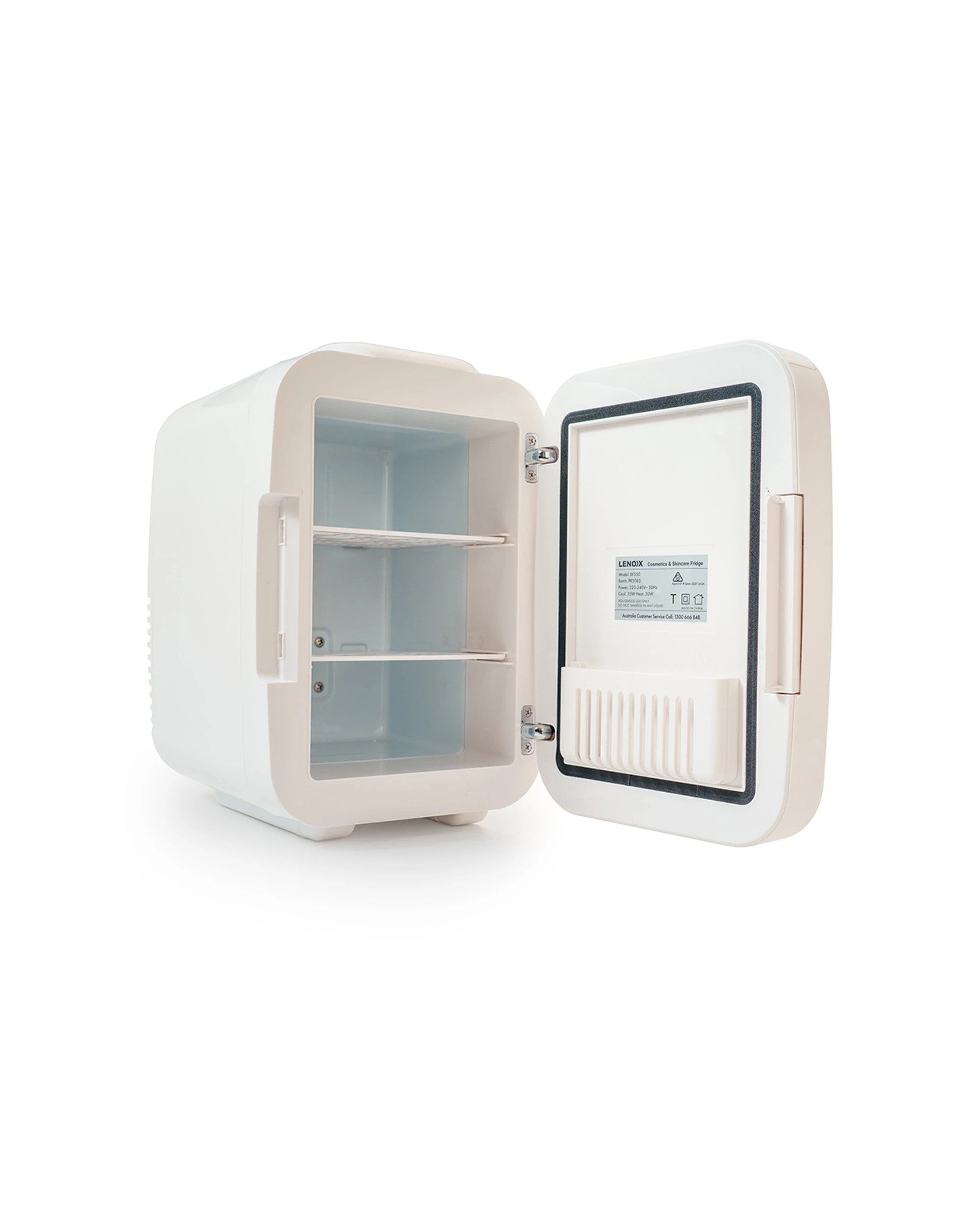 6 Lenoxx Portable Cosmetics And Skincare Electric 43w 4l Beauty Mini Fridge Set - White, 6 of 9