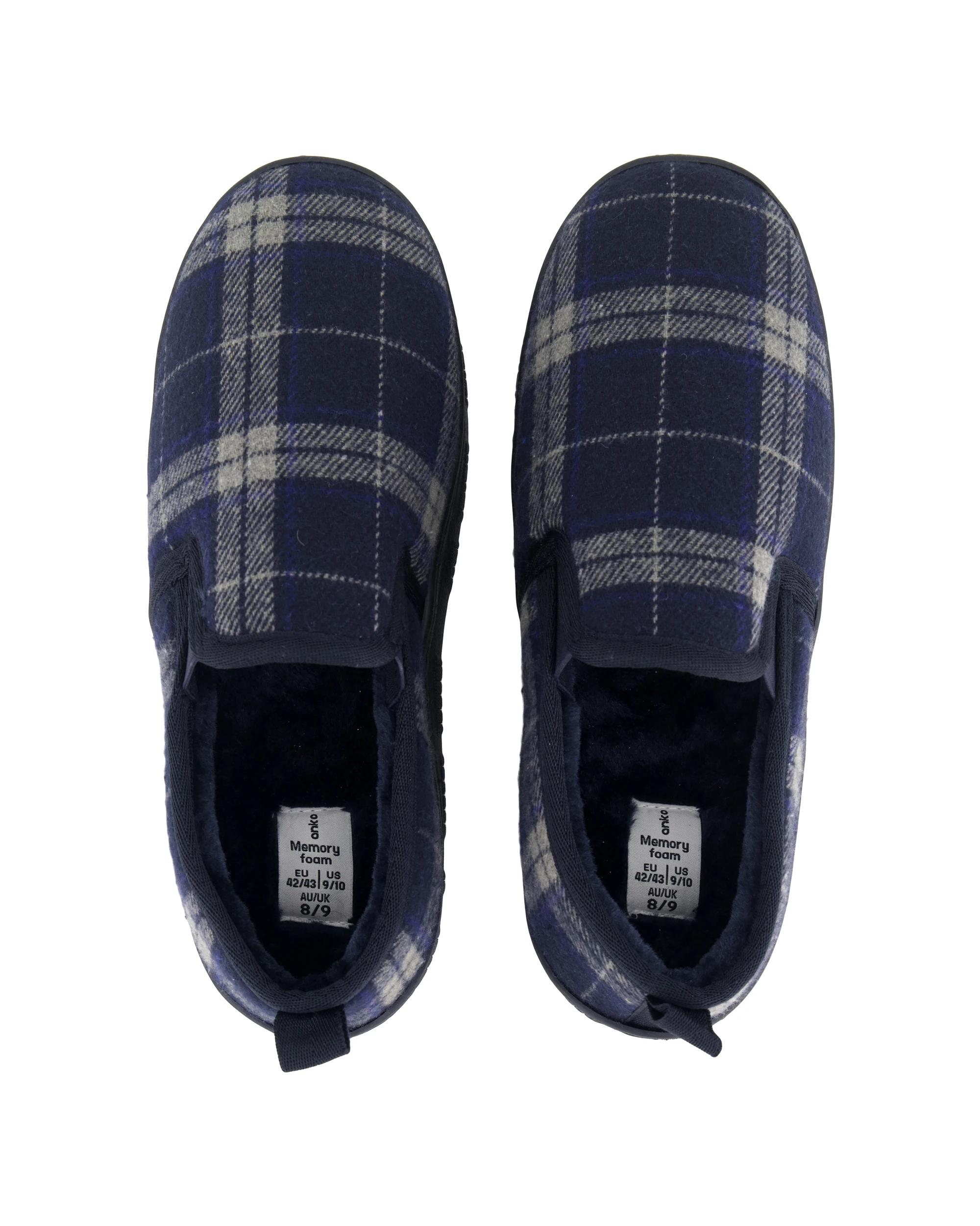 2 Hardsole Slippers Navy Chk, 2 of 3
