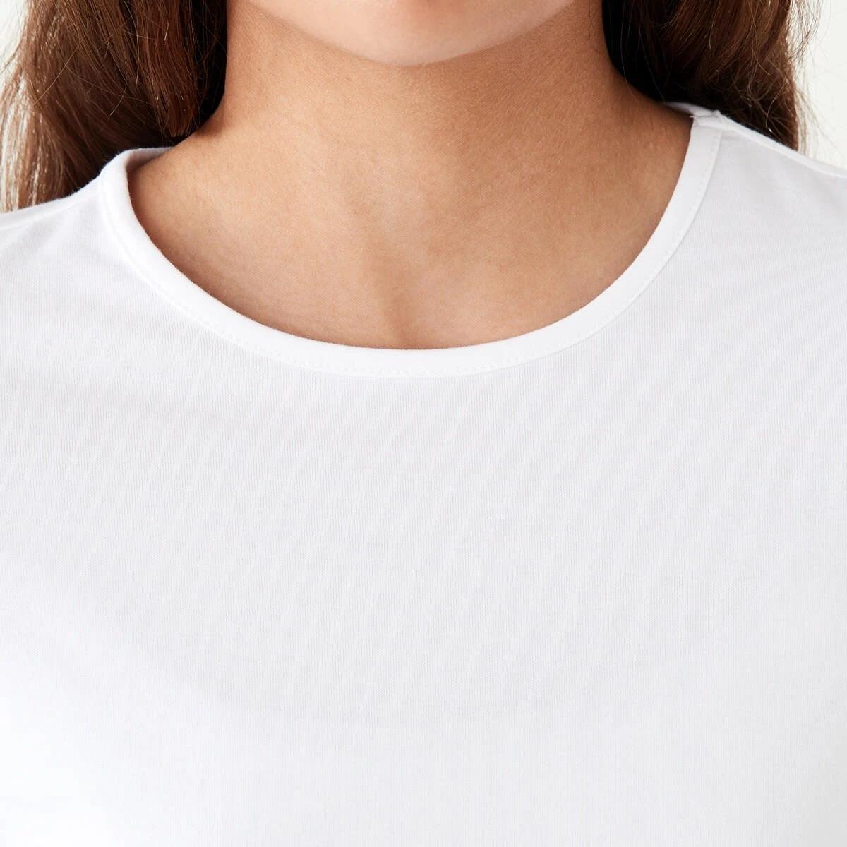 4 Plain Long Sleeve Top White, 4 of 8