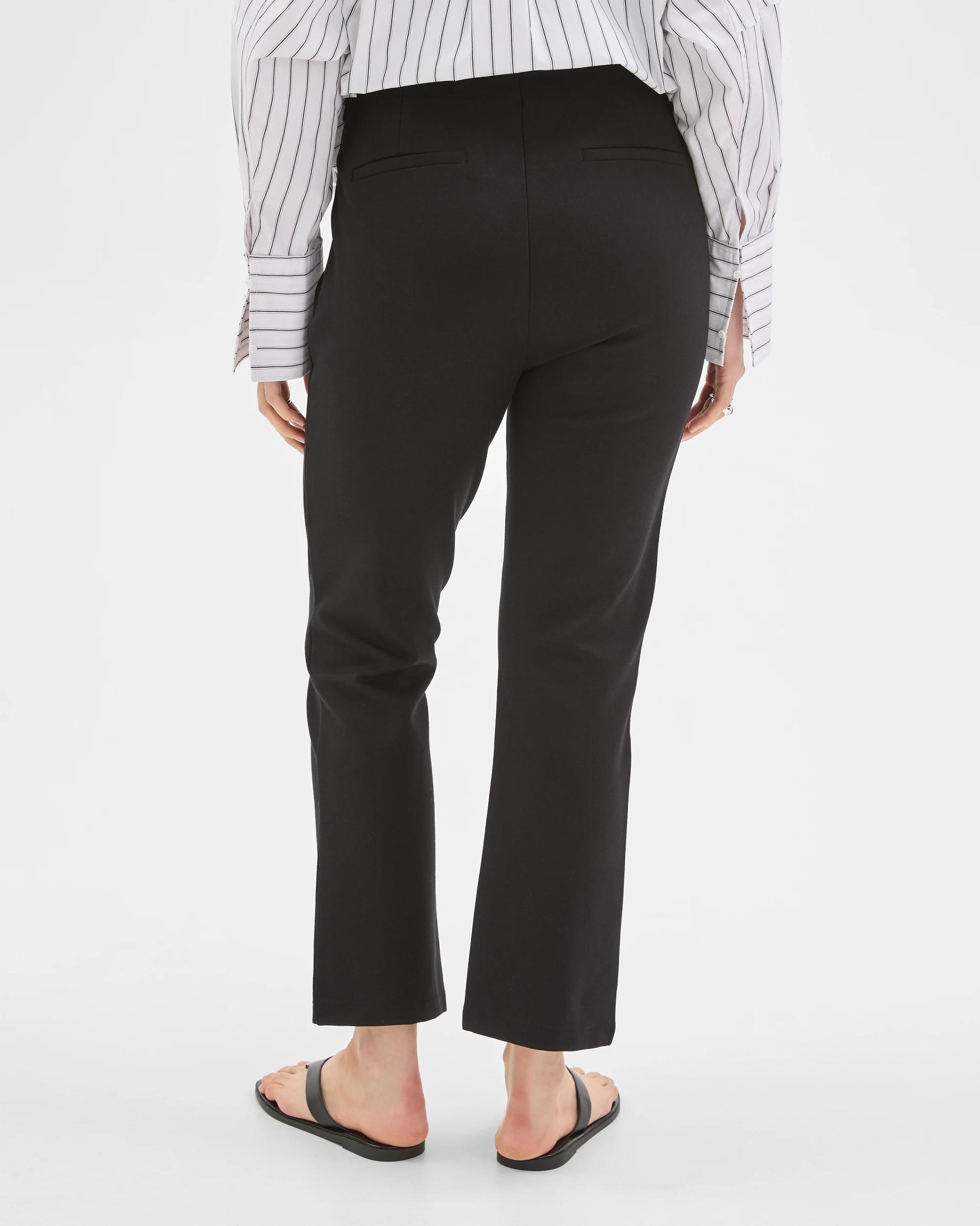 6 Lily Loves Kick Flare Ponte Pants TRUE BLACK, 6 of 6