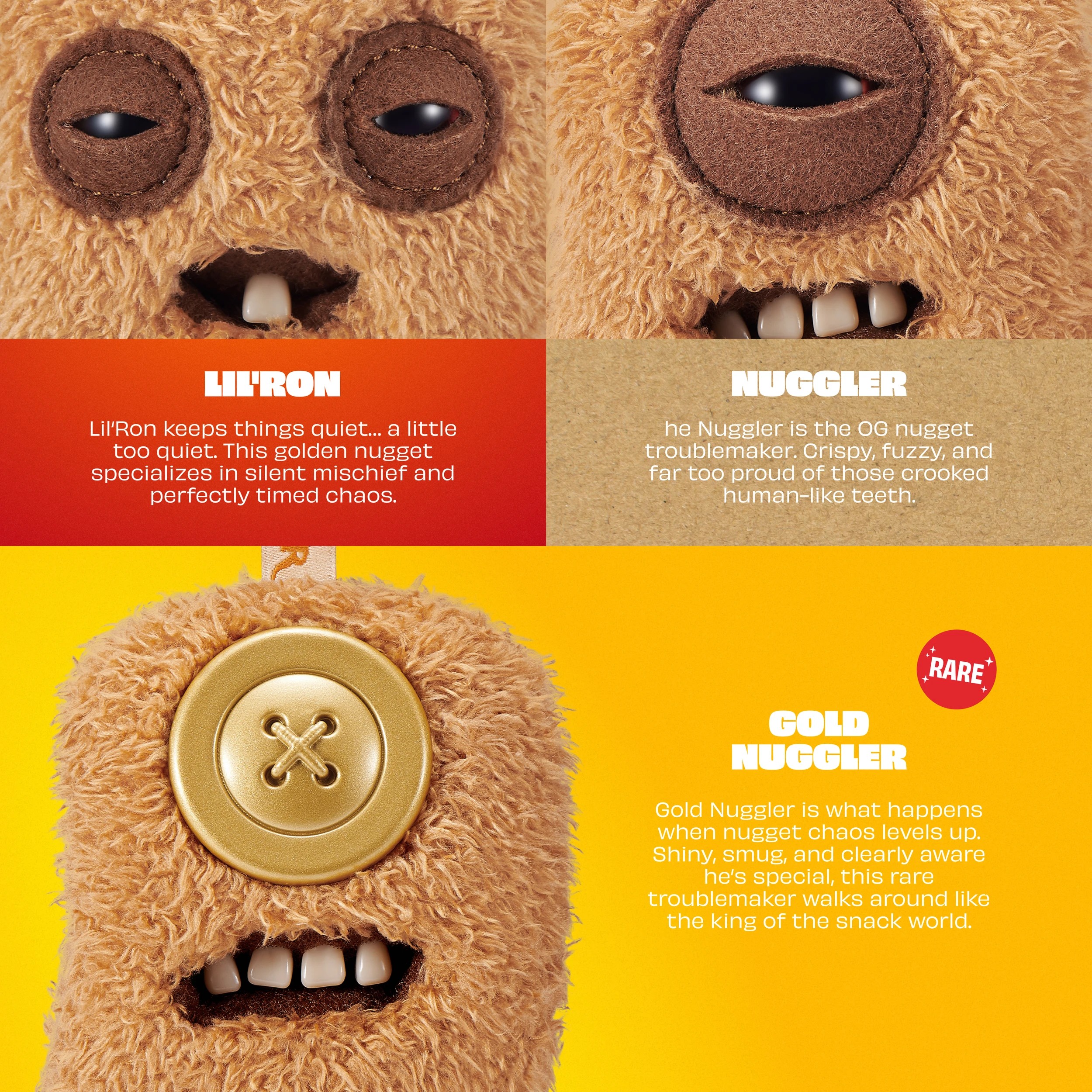 5 9cm ZURU Fuggler Fugg Nuggets Plush Bag Charms - Assorted, 5 of 10