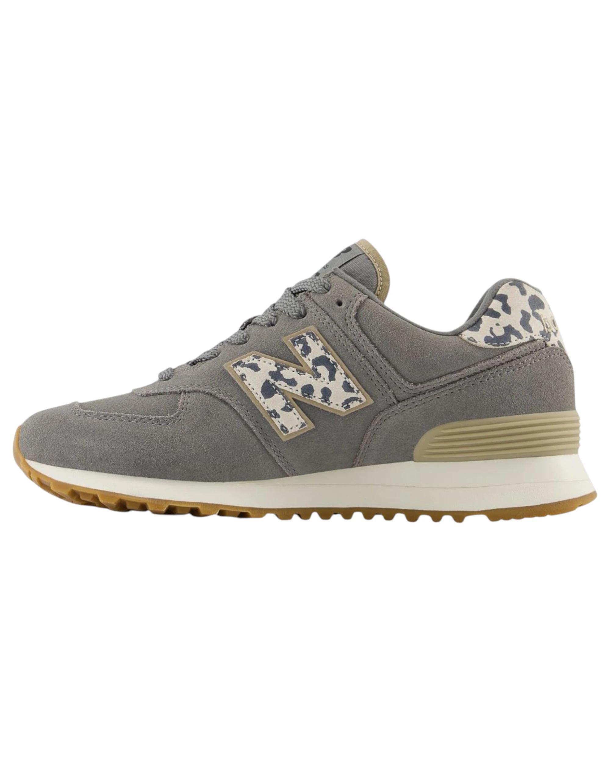 4 New Balance Womens 574 Grey Multi Athletic Shoes GREY MULTI, 4 of 5