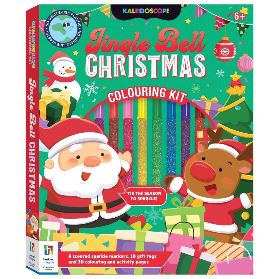 1 Kaleidoscope Christmas Colouring Kit: Jingle Bell - Book, 1 of 5