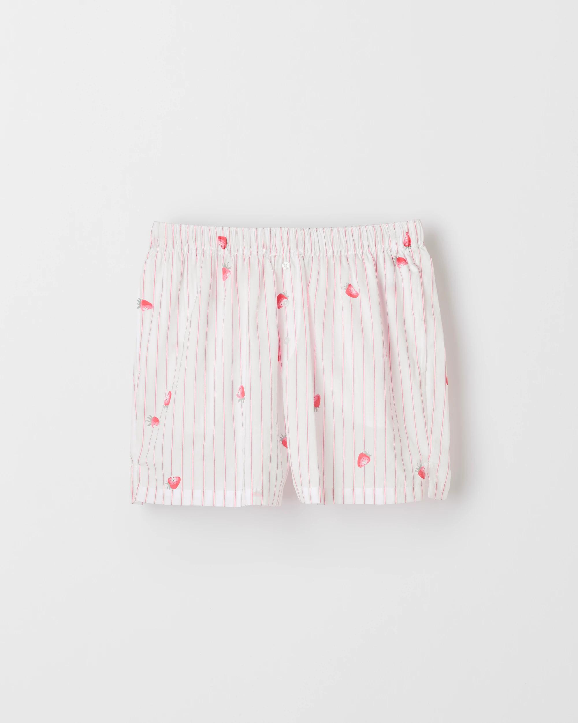9 Target Australian Cotton Womens Woven Boxer Short 2 Pack STRAWBERRY STRIPE/PINK, 9 of 10
