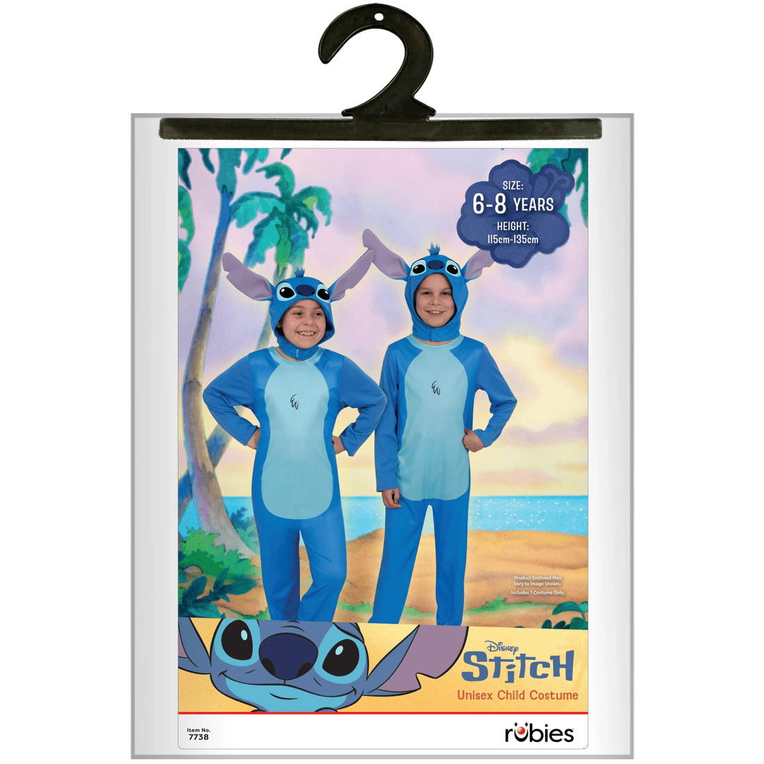 4 Disney Stitch Unisex Child Costume - Ages 6-8, 4 of 4