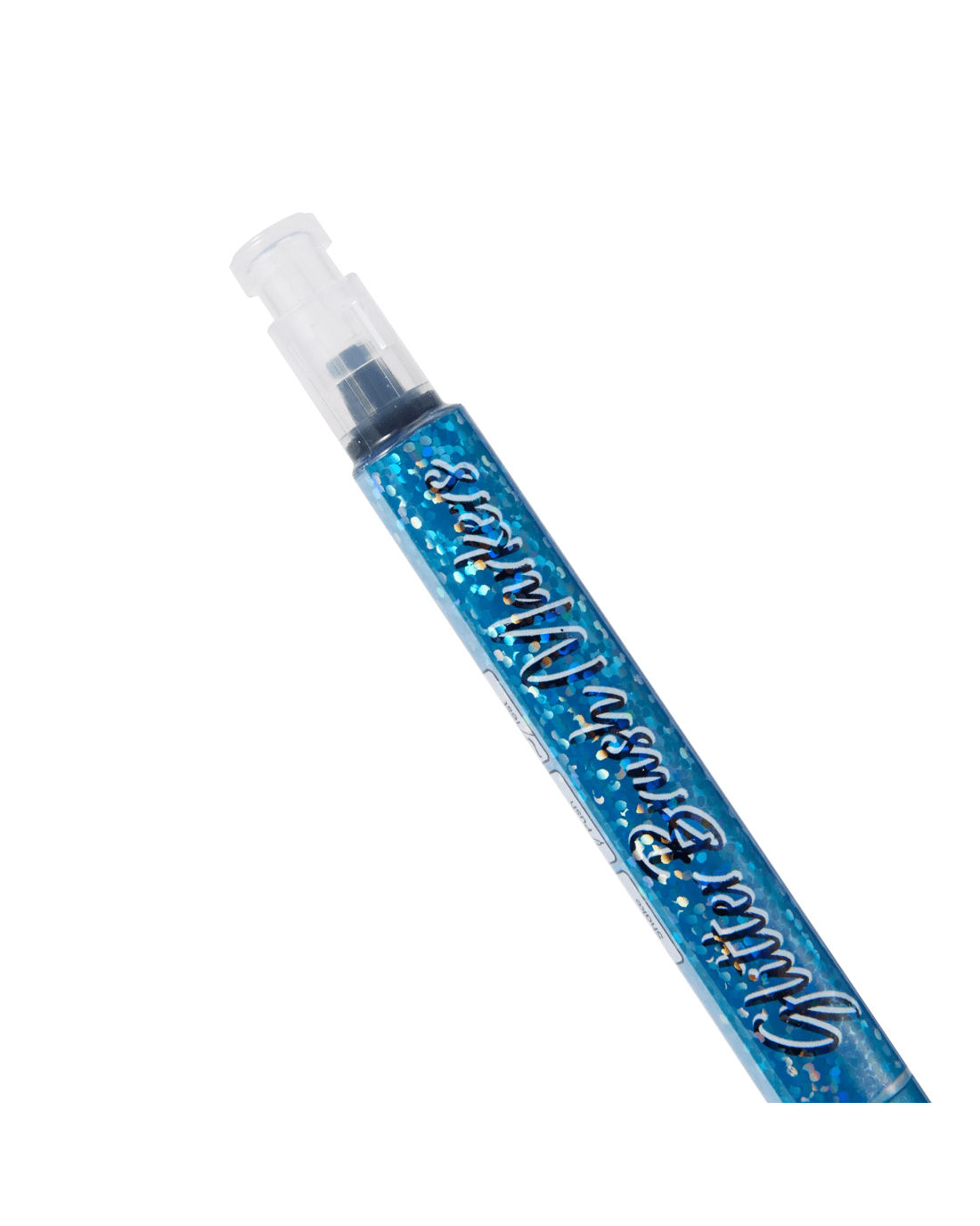 3 4 Pack Glitter Brush Markers - Blue, 3 of 5