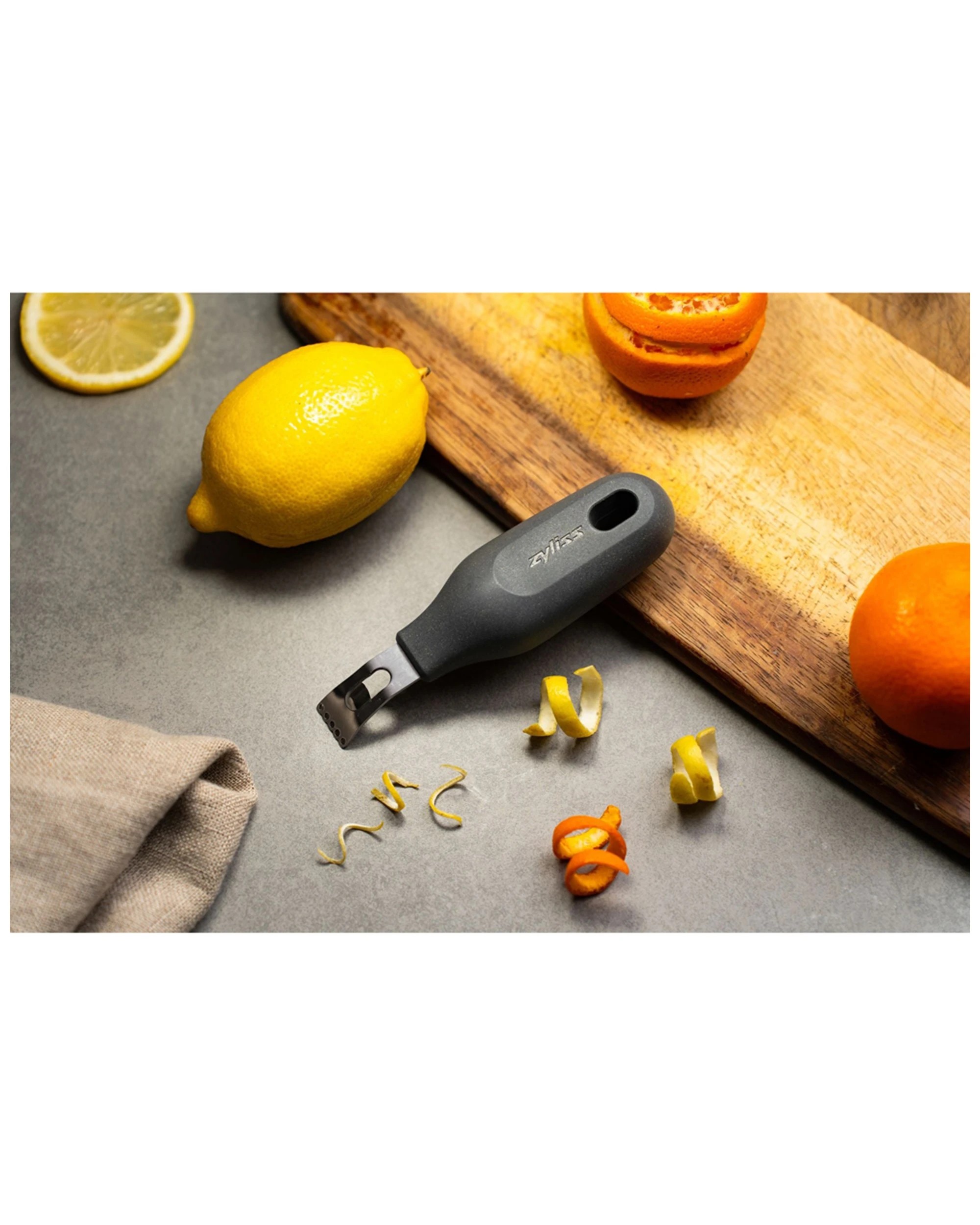 4 Zyliss 2-in-1 Citrus Zester & Grater, Stainless Steel, Black, Model 13130 - Black, 4 of 7