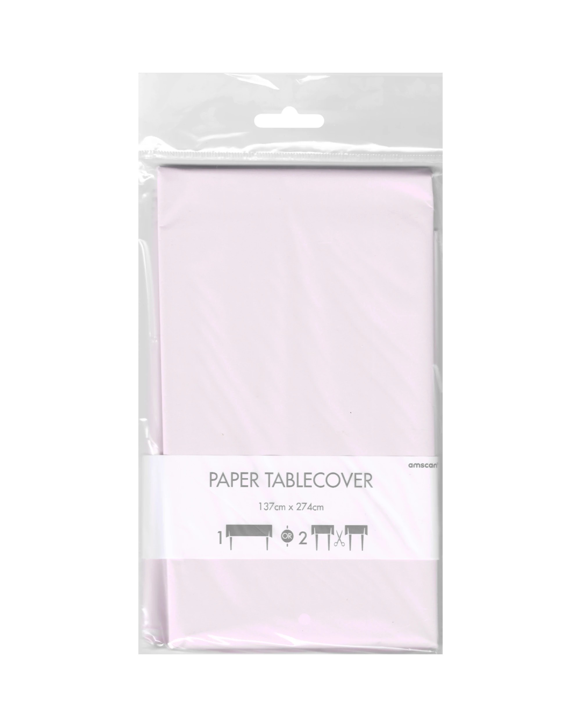 3 Amscan Inc. Pastel Lilac Rectangle Paper Tablecloth - Purple, 3 of 4