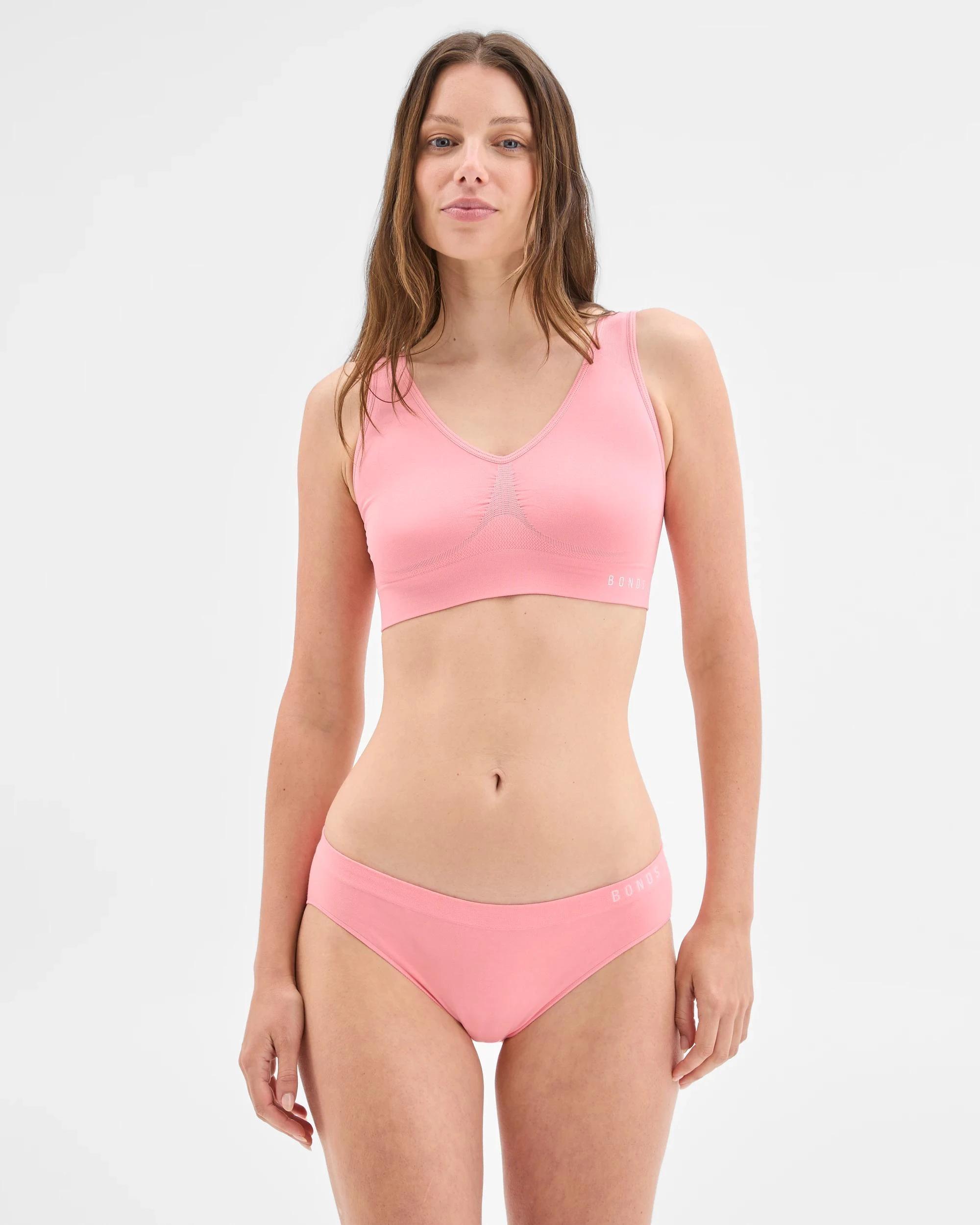 1 Bonds Womens Seamless Bikini Briefs PINK PANTHER, 1 of 5