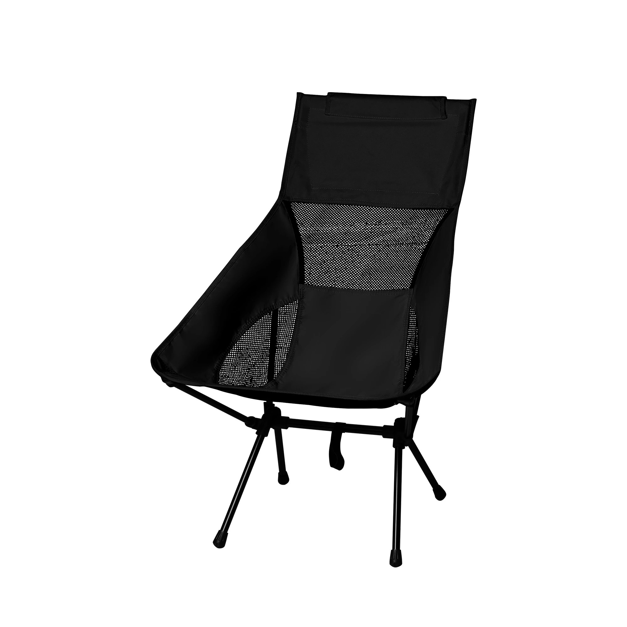 1 Traderight Portable Foldable Camping Chair - Black, 1 of 7