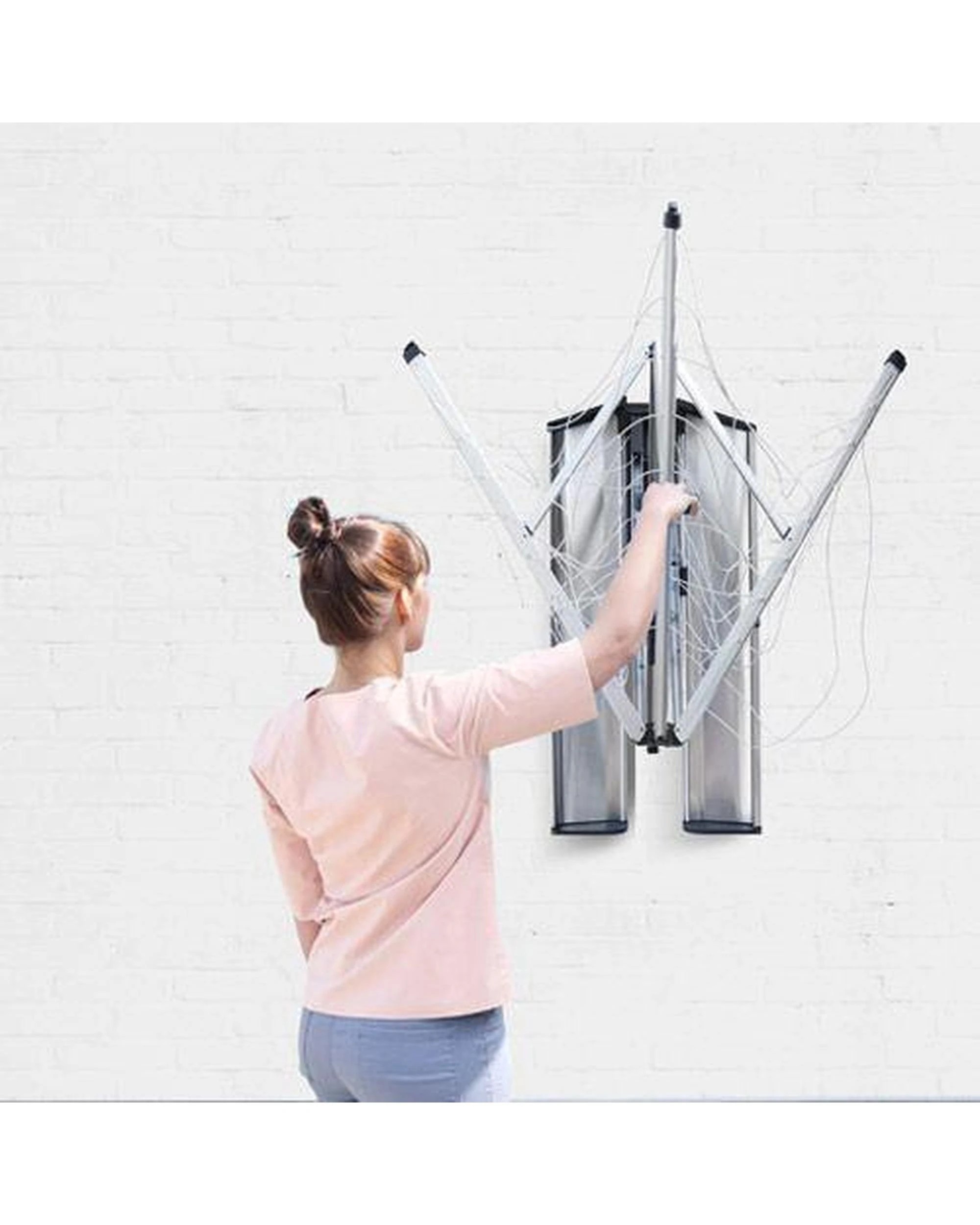 6 Brabantia Wall Fix Fold Away Clothes Line W Storage Box 24m, 6 of 6