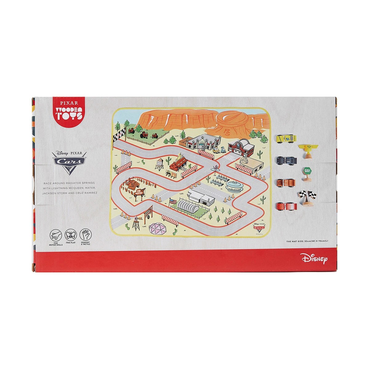 10 8 Piece Disney Pixar Cars Wooden Playmat Set, 10 of 10