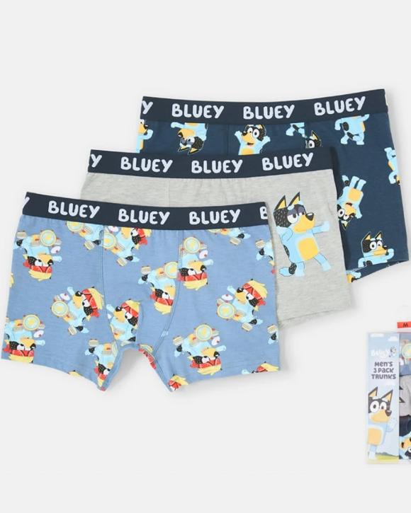 3 Pack Bluey License Trunks