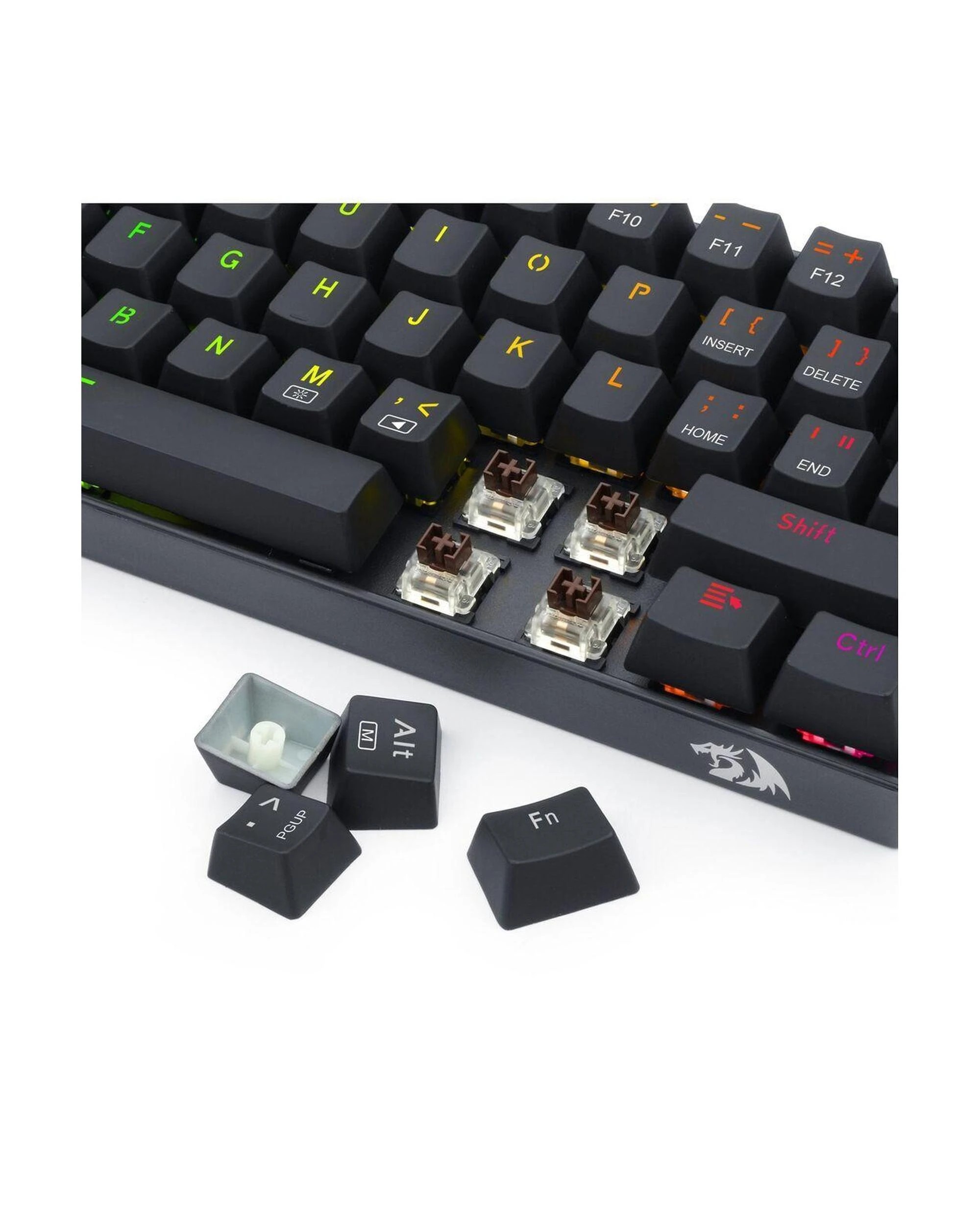 9 Redragon K630RGB Dragonborn Black 65% Mechanical RGB Gaming Keyboard, 9 of 9